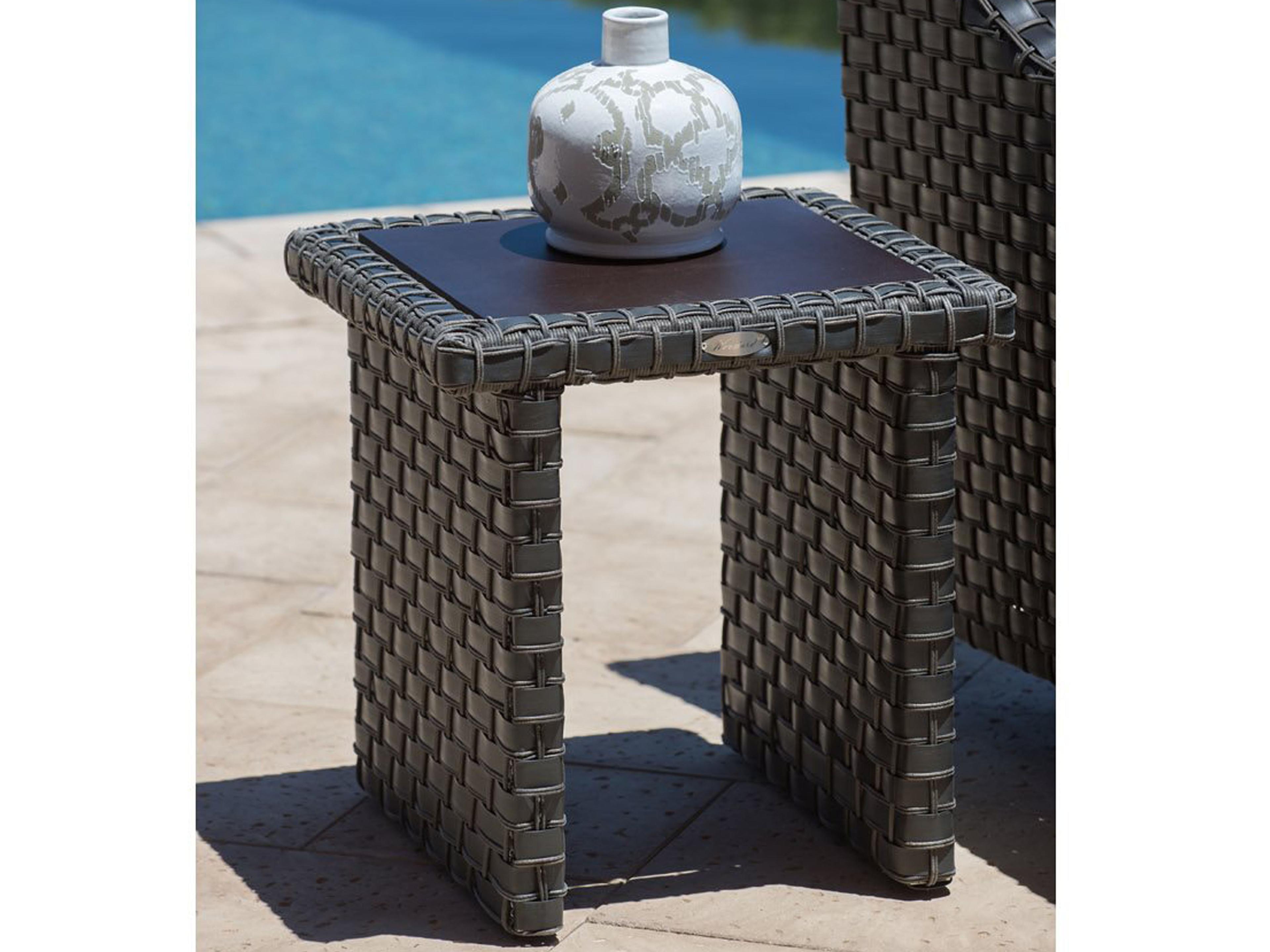 Woodard Cooper Wicker Amazon Mahogany Outdoor Lounge Set
