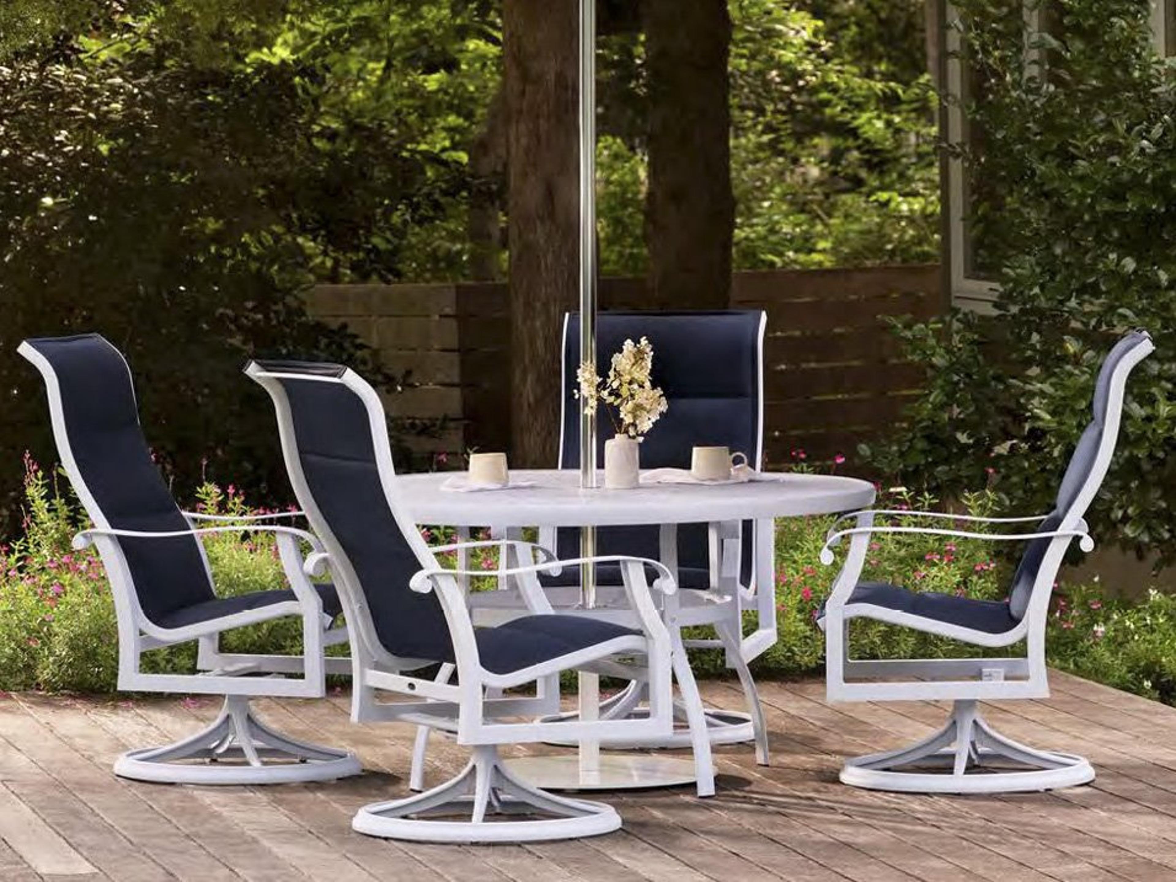 Cortland Padded Sling Aluminum Outdoor Dining Set
