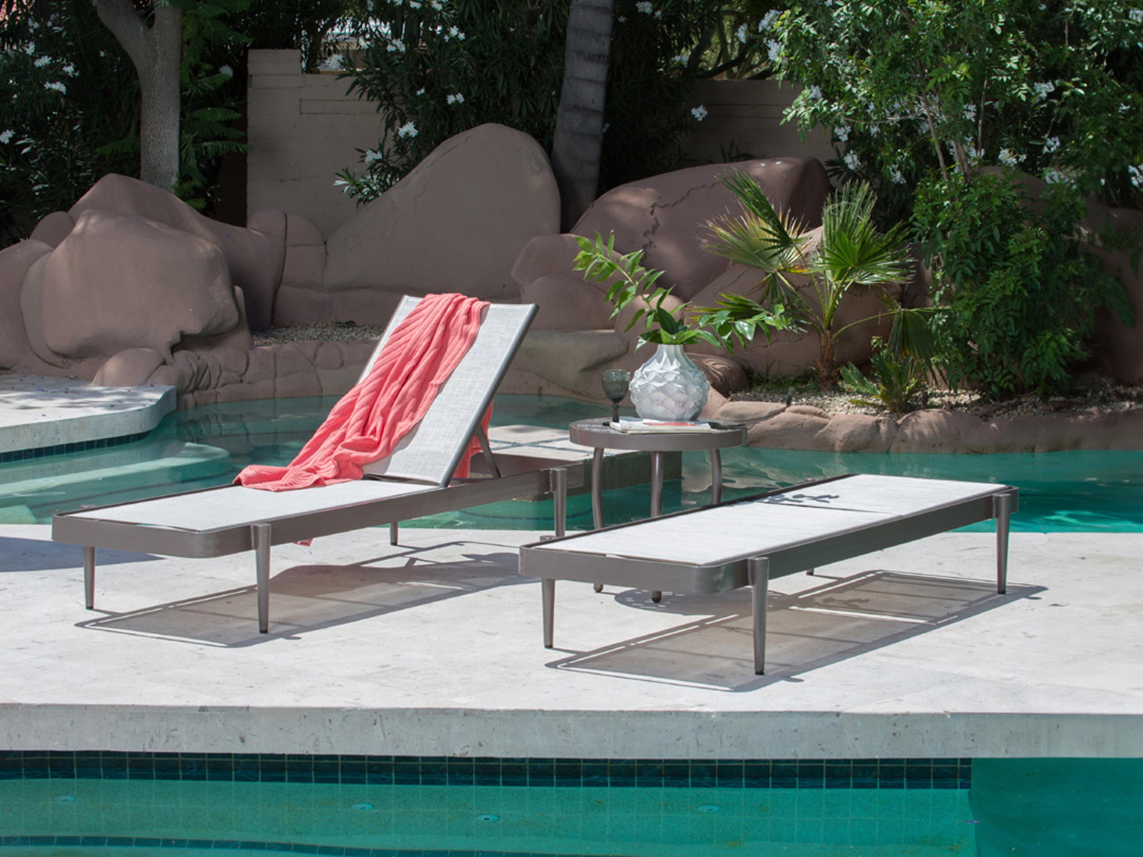 Daytona Padded Sling Aluminum Patio Lounge Set