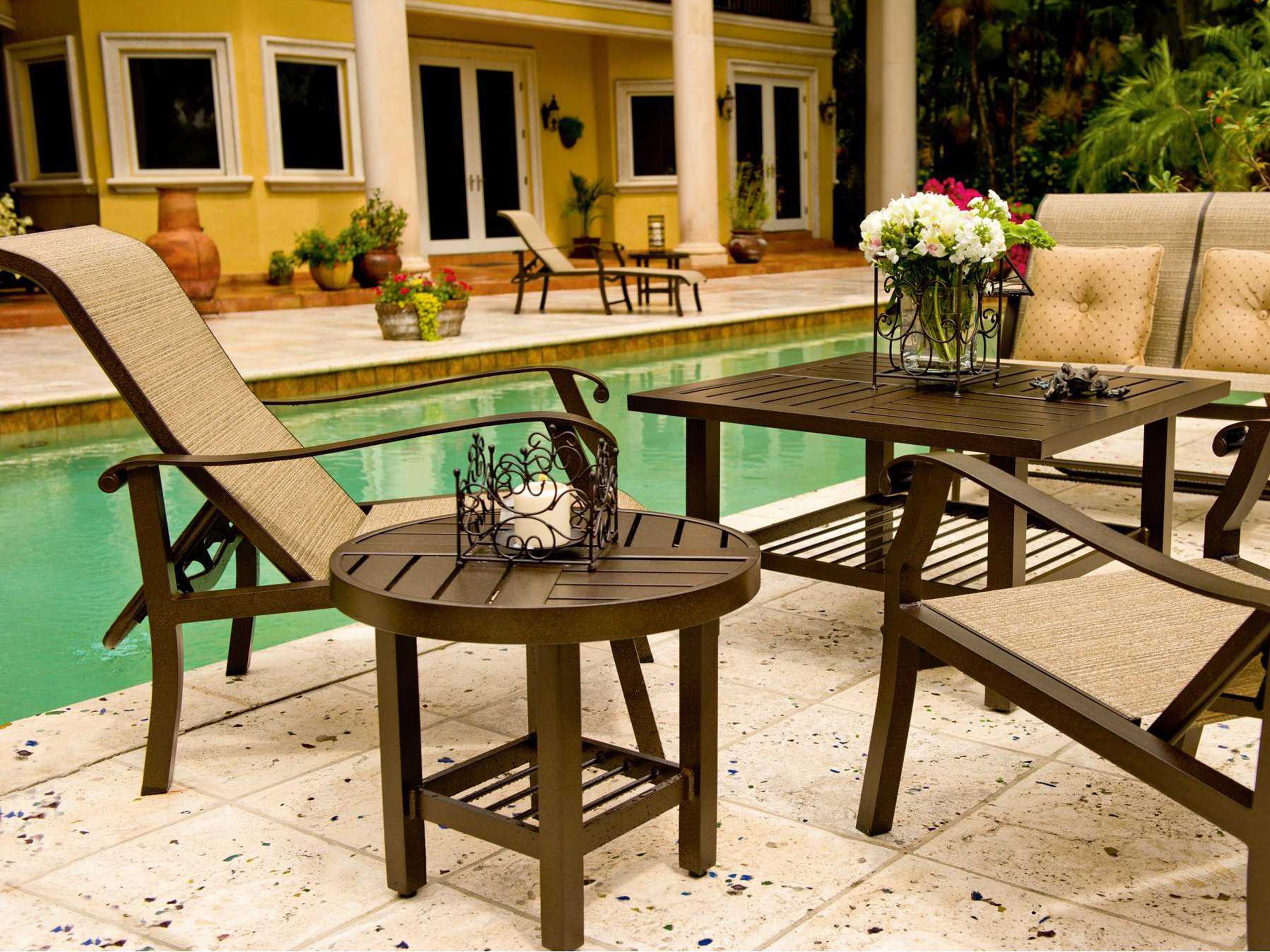 Cortland Sling Aluminum Patio Lounge Set