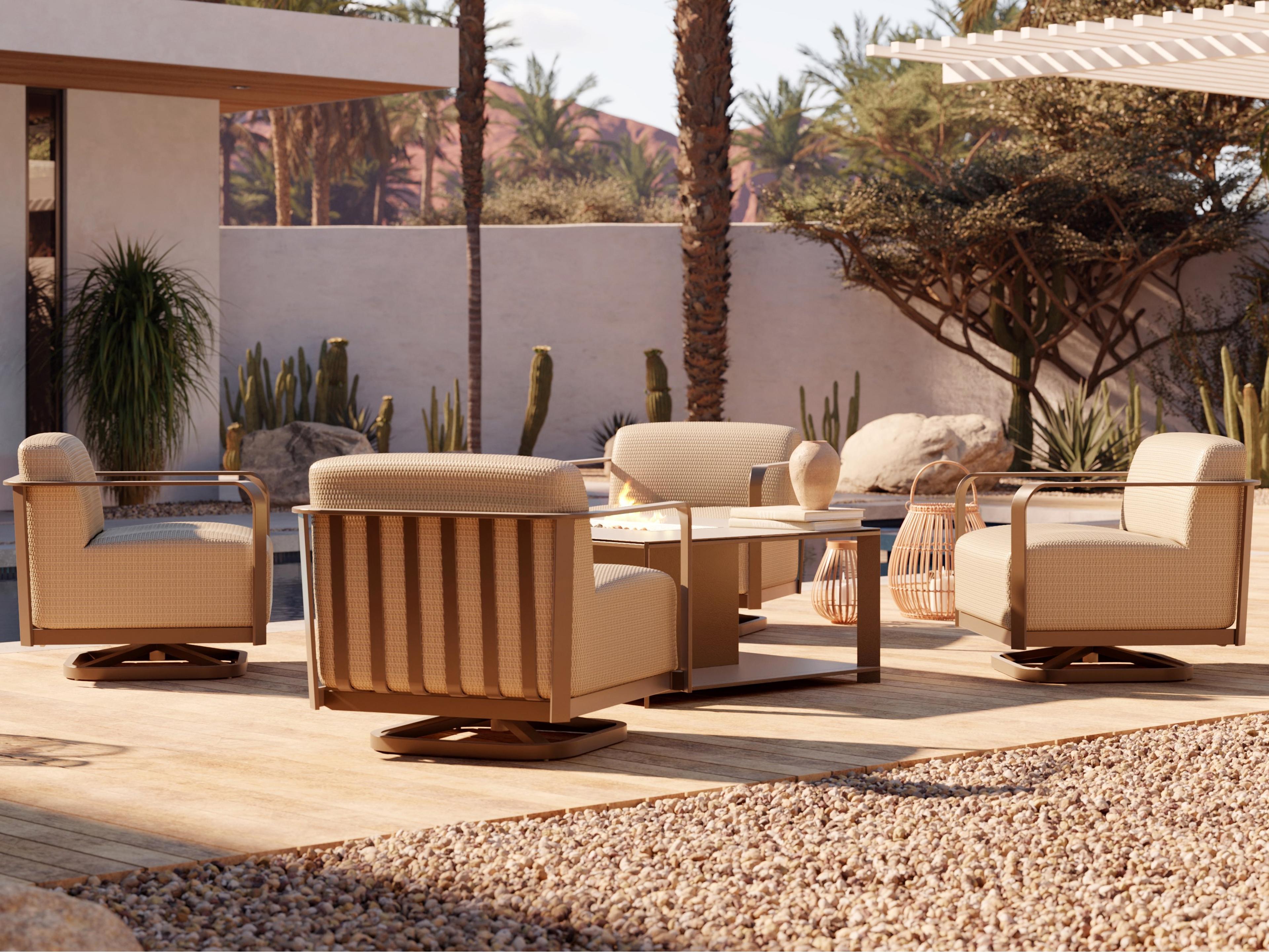 Juno Aluminum Wicker Lounge Set