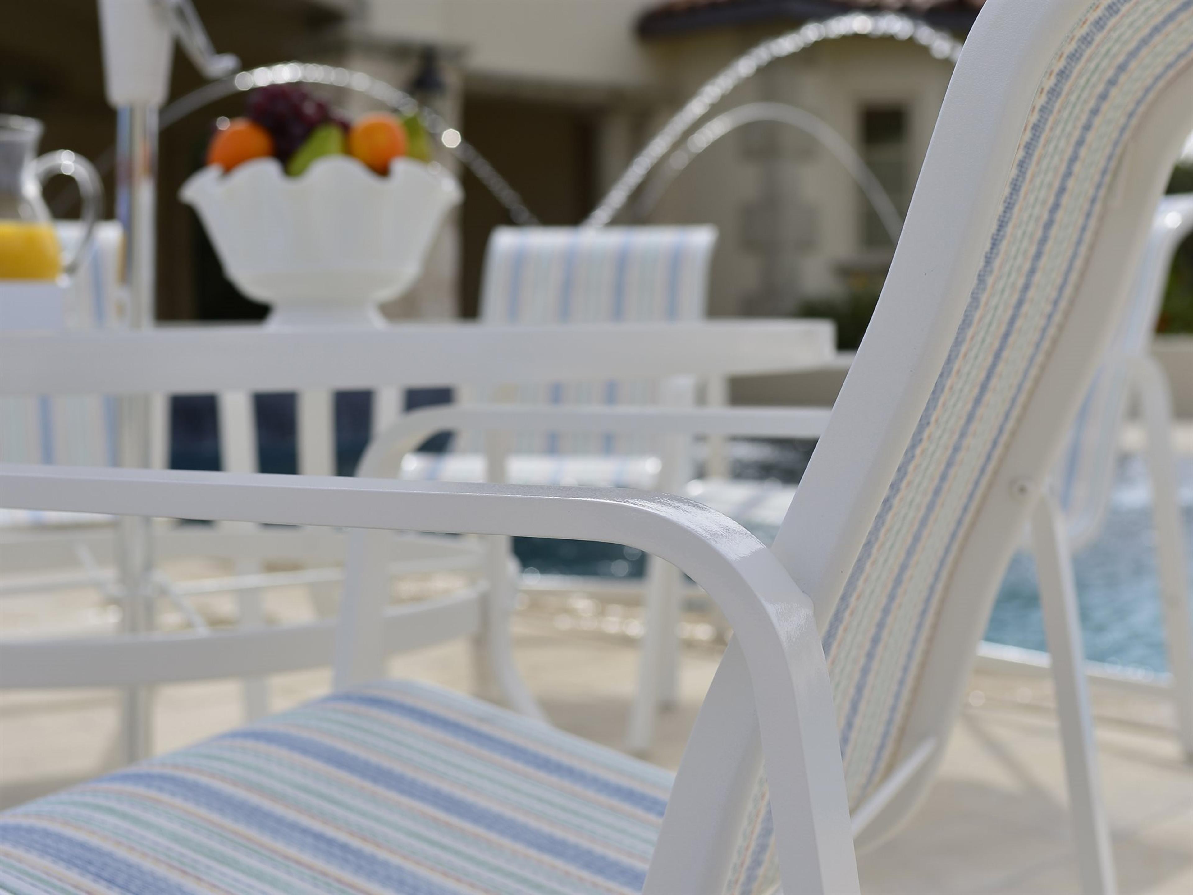 Woodard Landings Sling Aluminum Outdoor Patio Dining Set