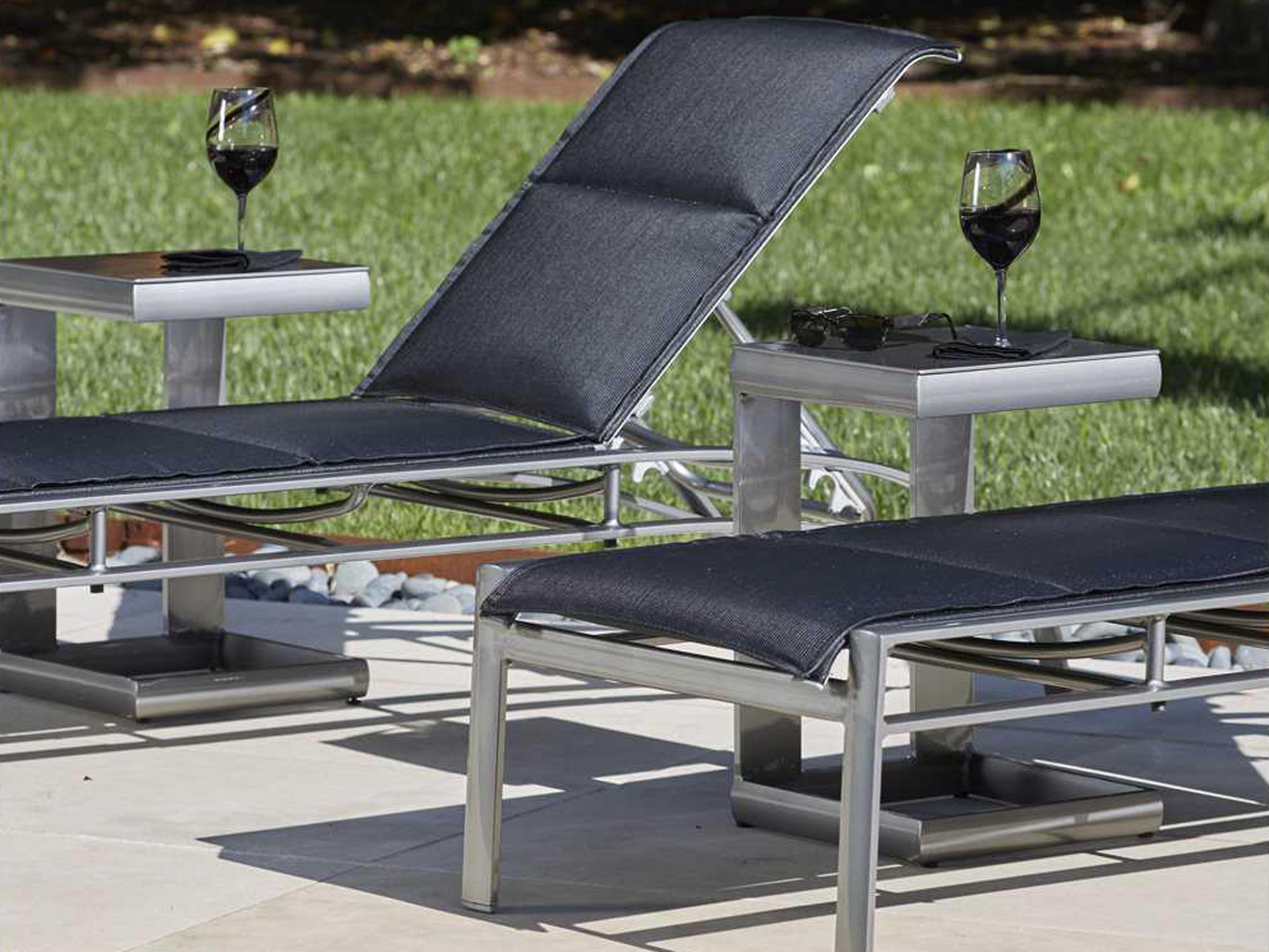 Woodard Metropolis Padded Sling Aluminum Patio Lounge Set