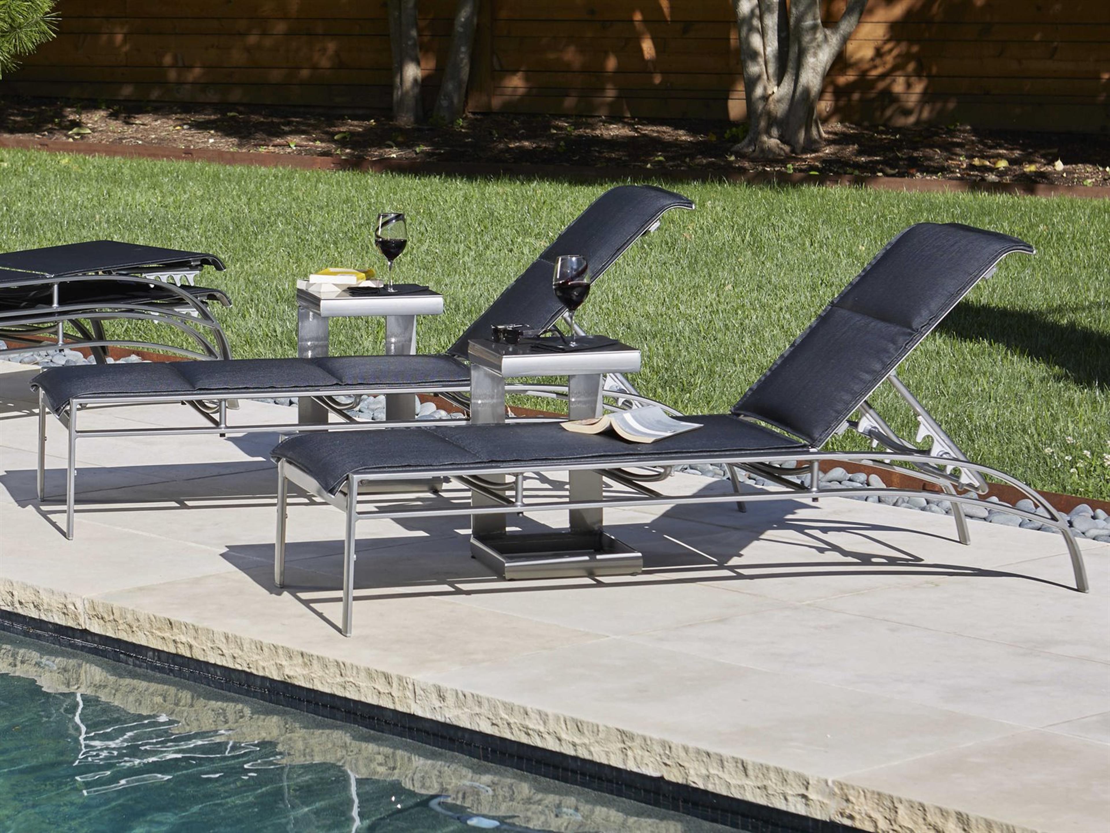 Metropolis Padded Sling Aluminum Outdoor Lounge Set