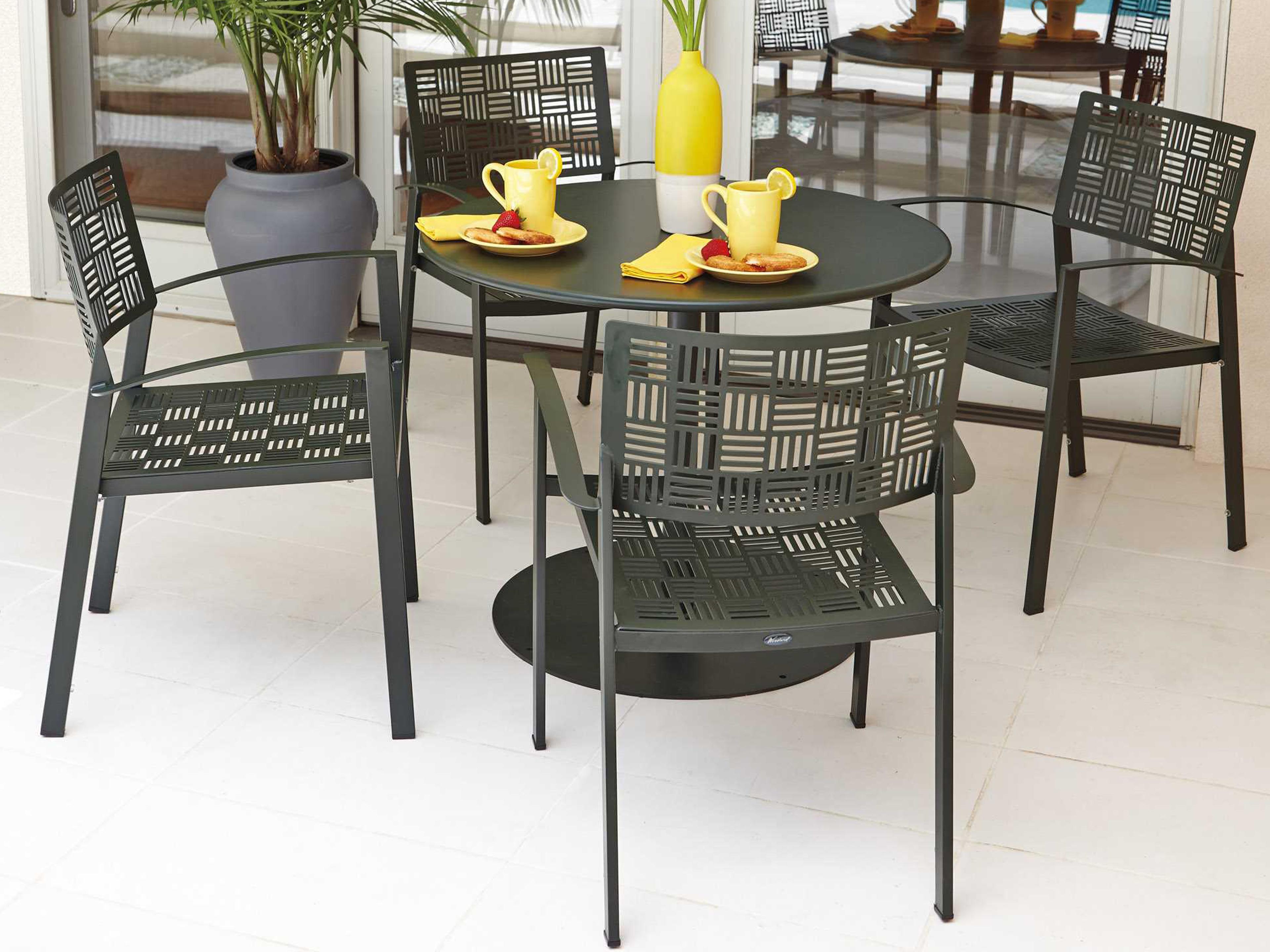 New Century Wrought Iron Outdoor Dining Set