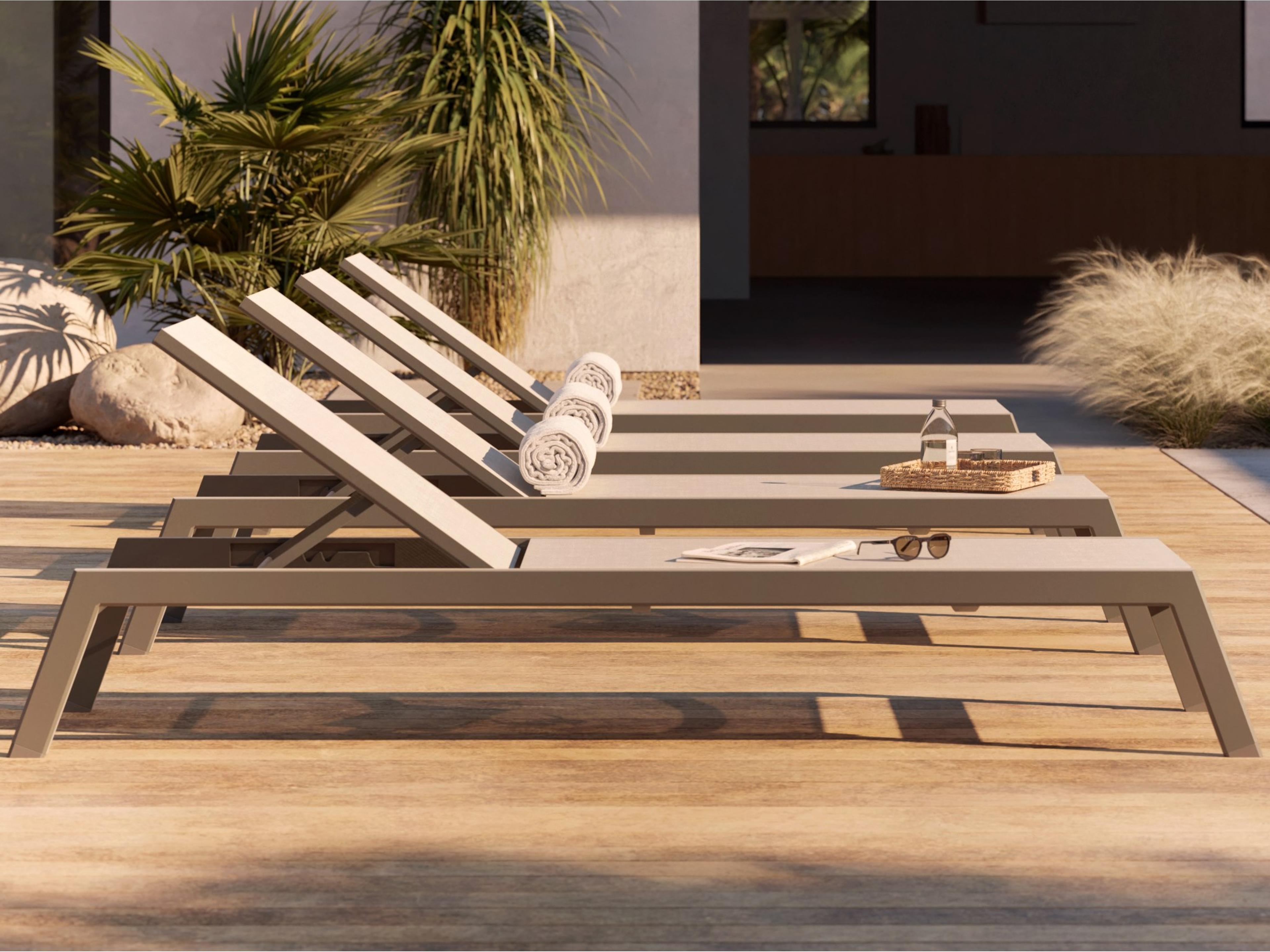 Palm Coast Aluminum Sling Lounge Set