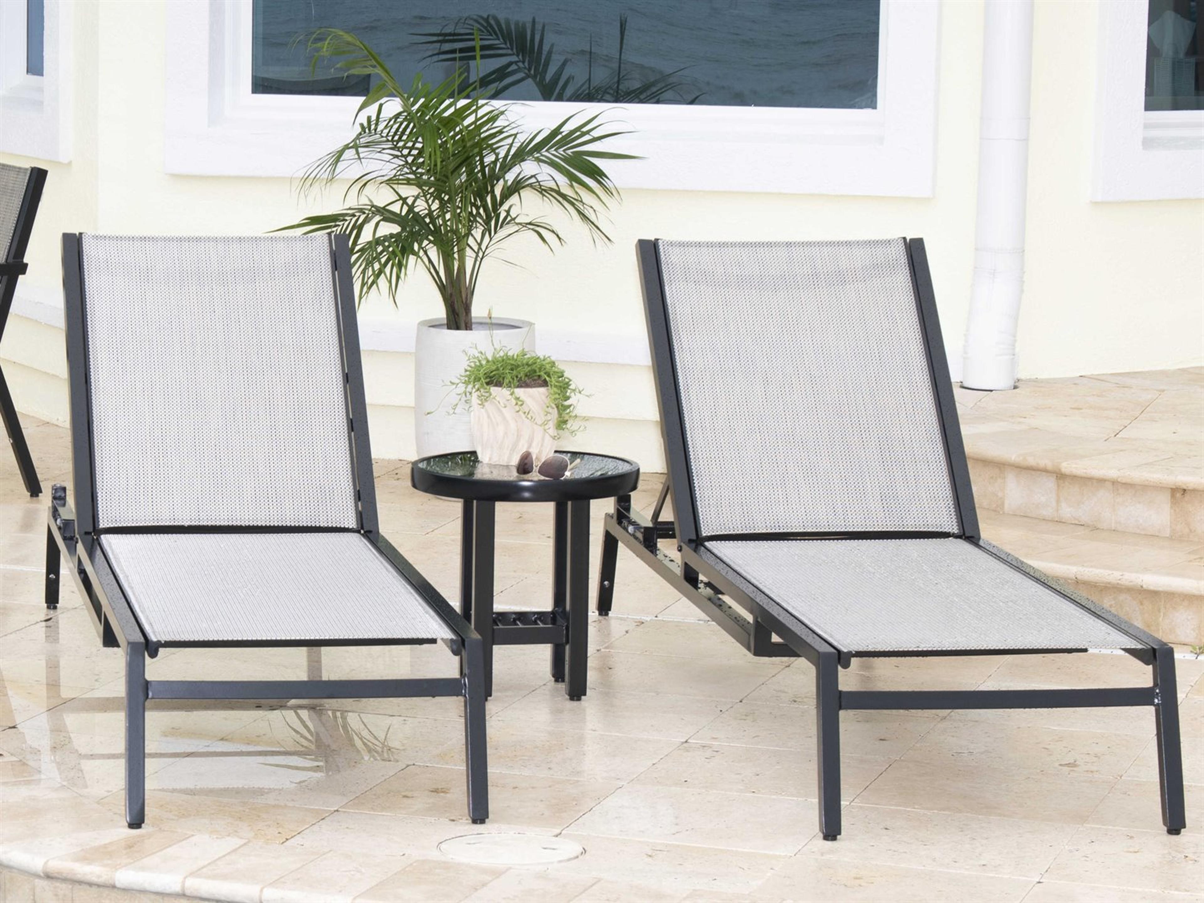 Palm Coast Sling Aluminum Lounge Set