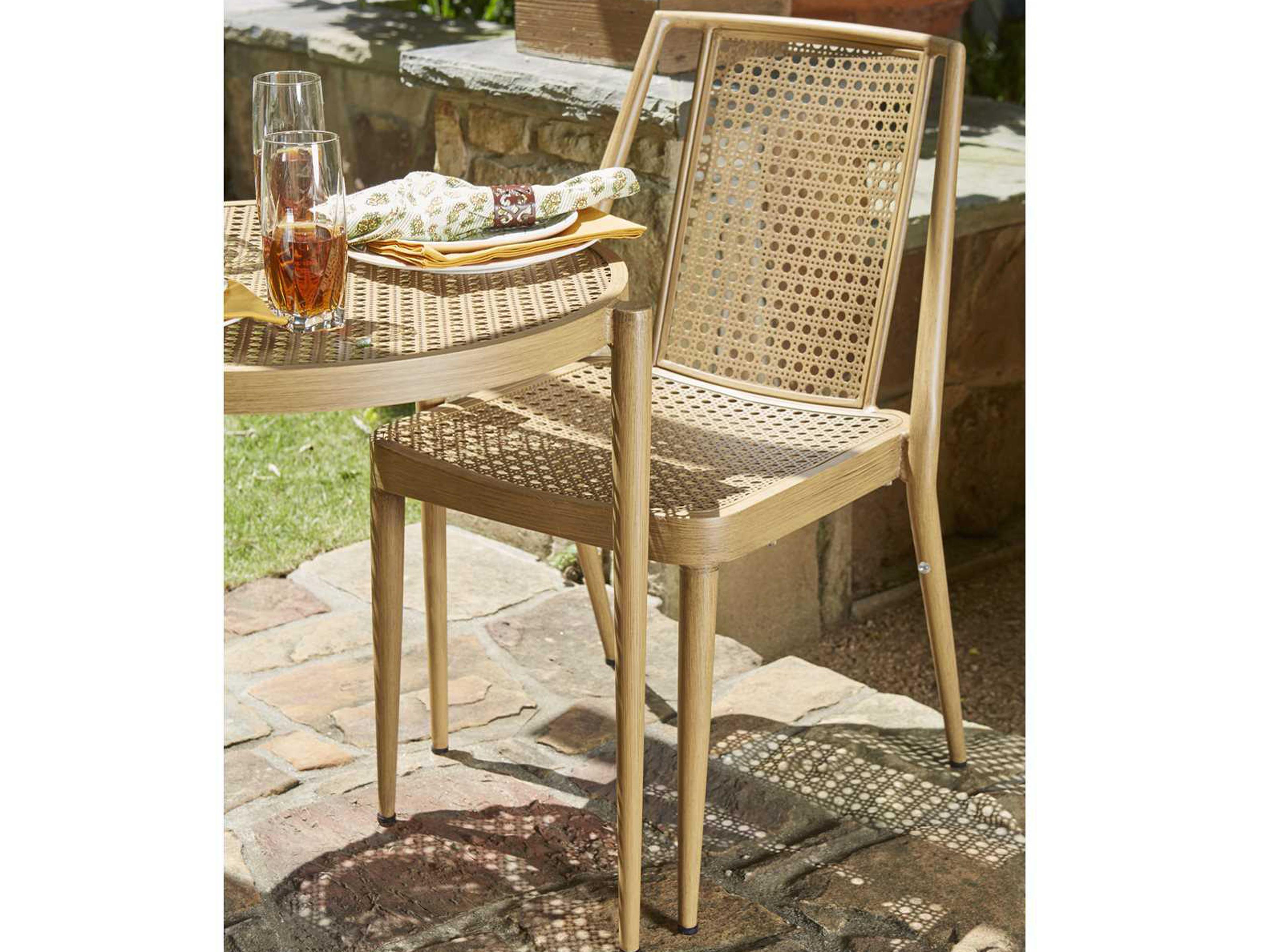 Woodard Parc Aluminum Bistro Set