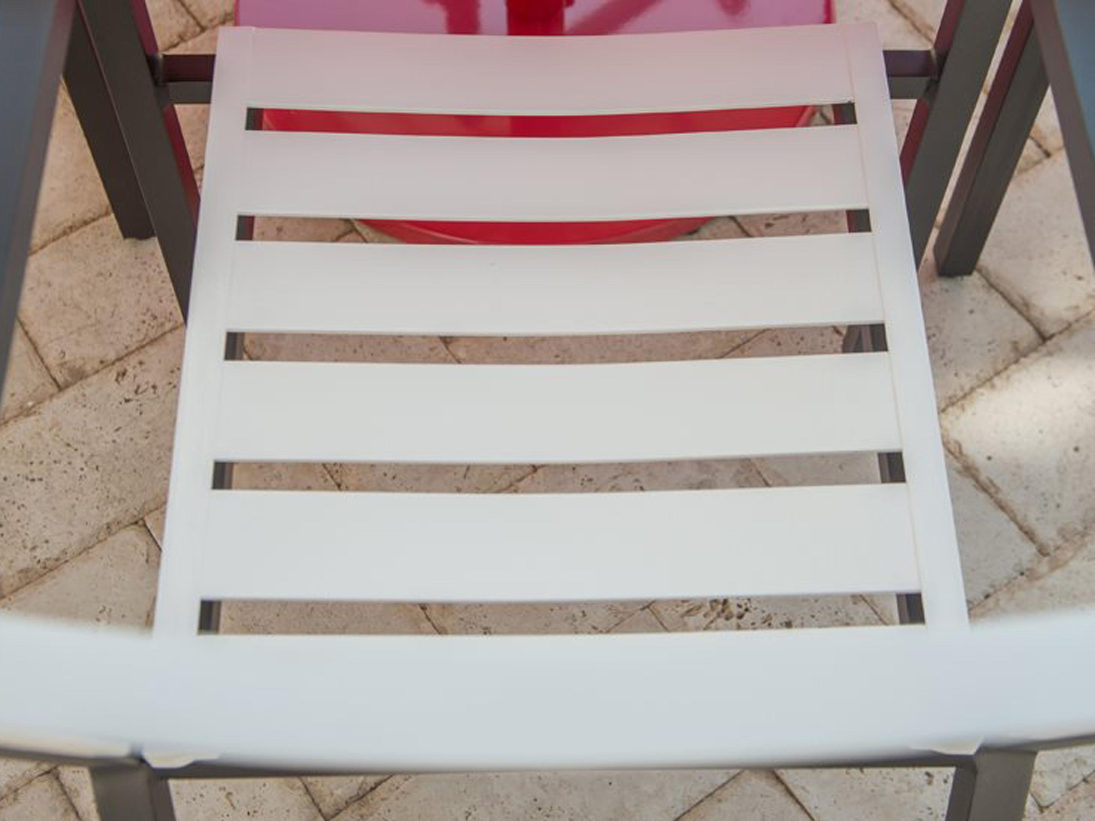 Woodard Palm Coast Slat Aluminum Patio Dining Set