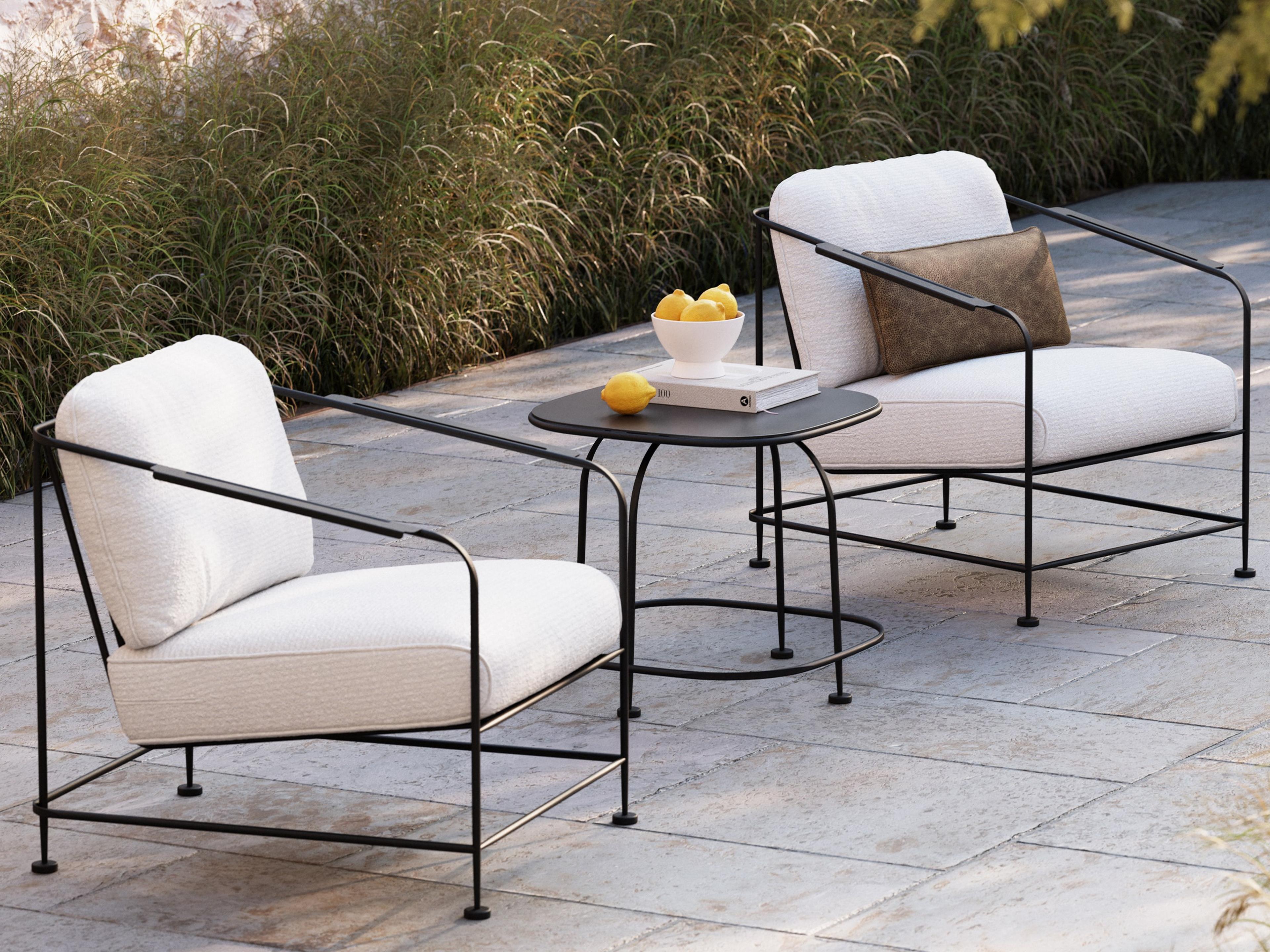 Reed Wrought Iron Cushion Lounge Set