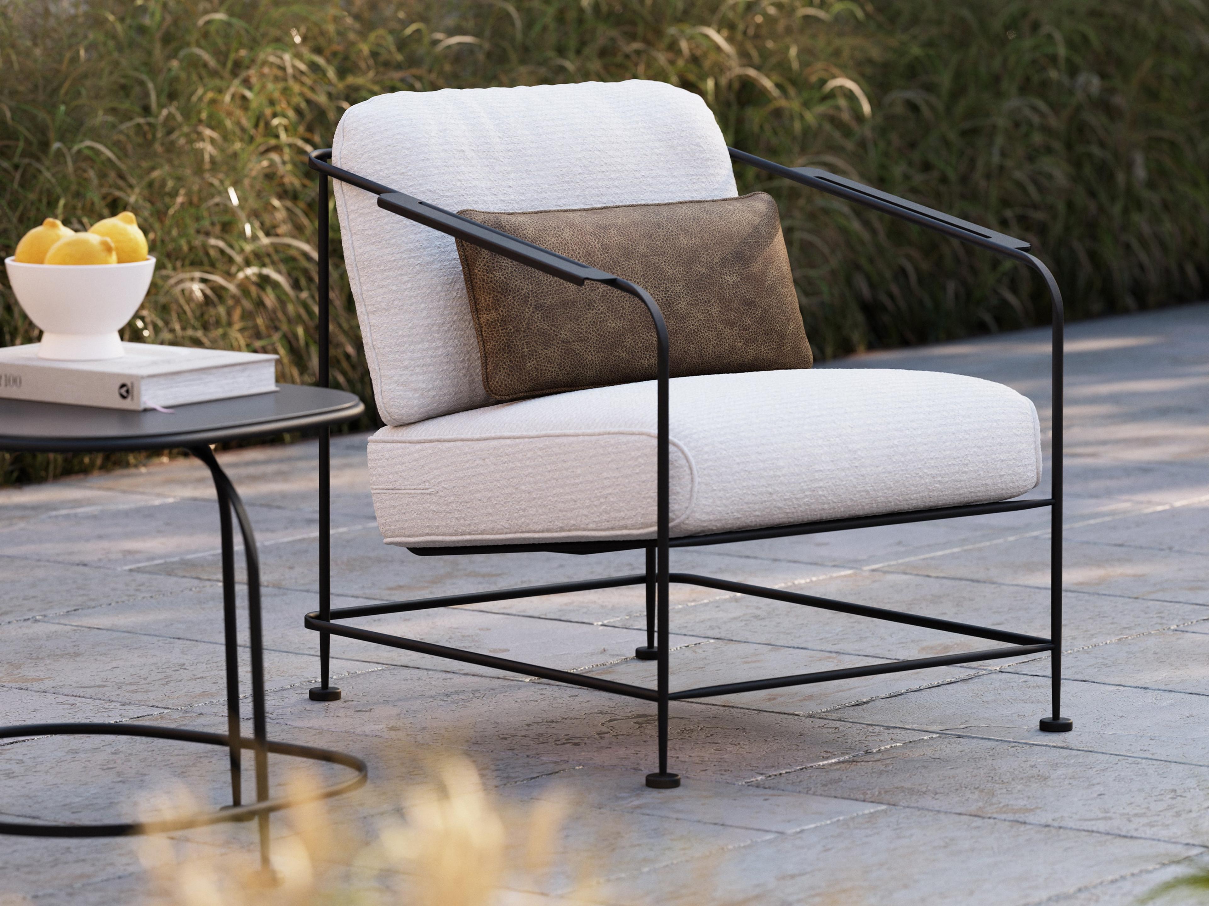 Reed Wrought Iron Cushion Lounge Set