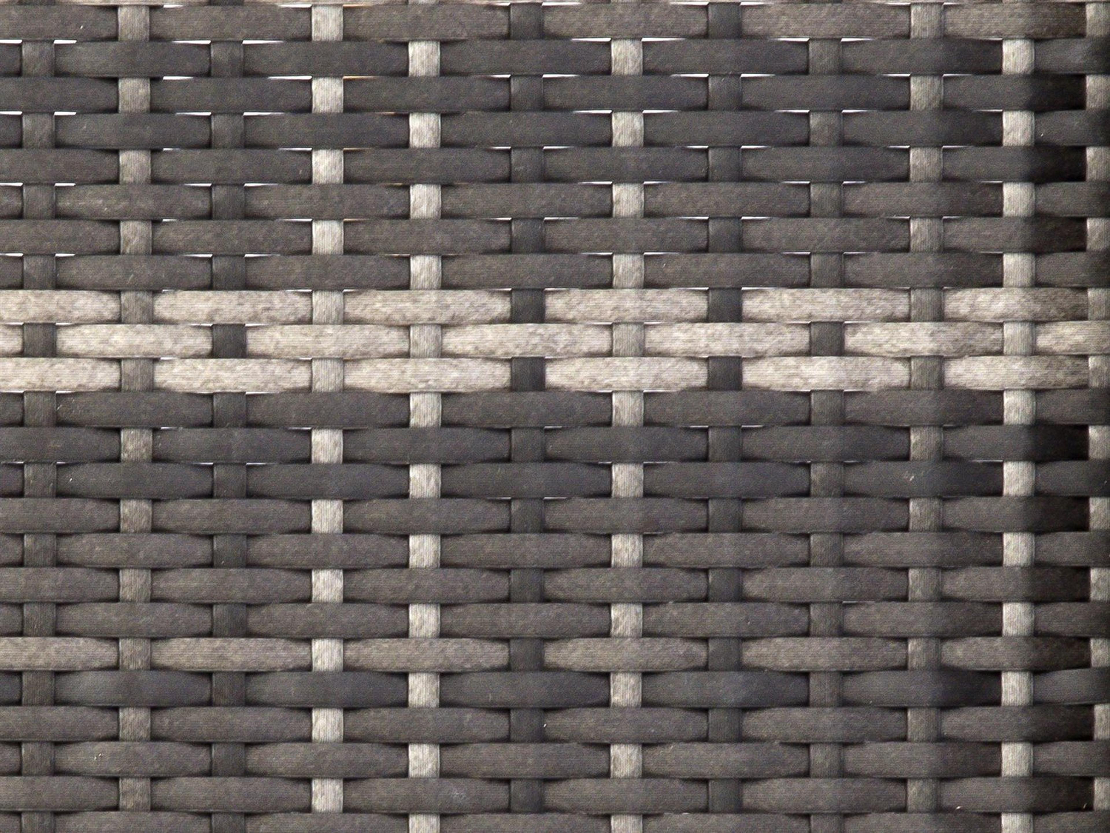 Woodard Geni Wicker Charcoal Gray Genie Curved Outdoor Patio Sofa