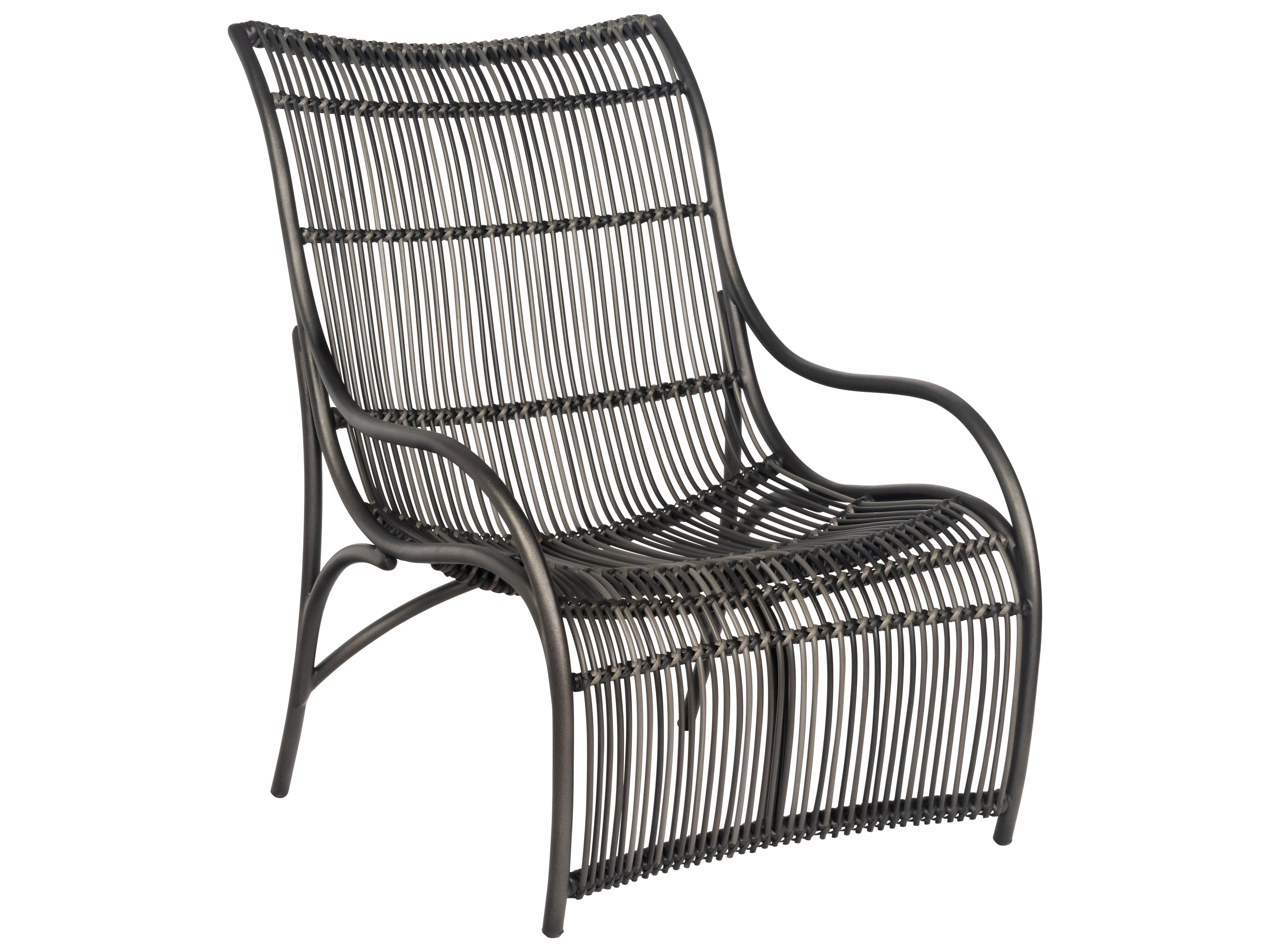 Cape Wicker Charcoal Gray Cape Large Outdoor Lounge Chair