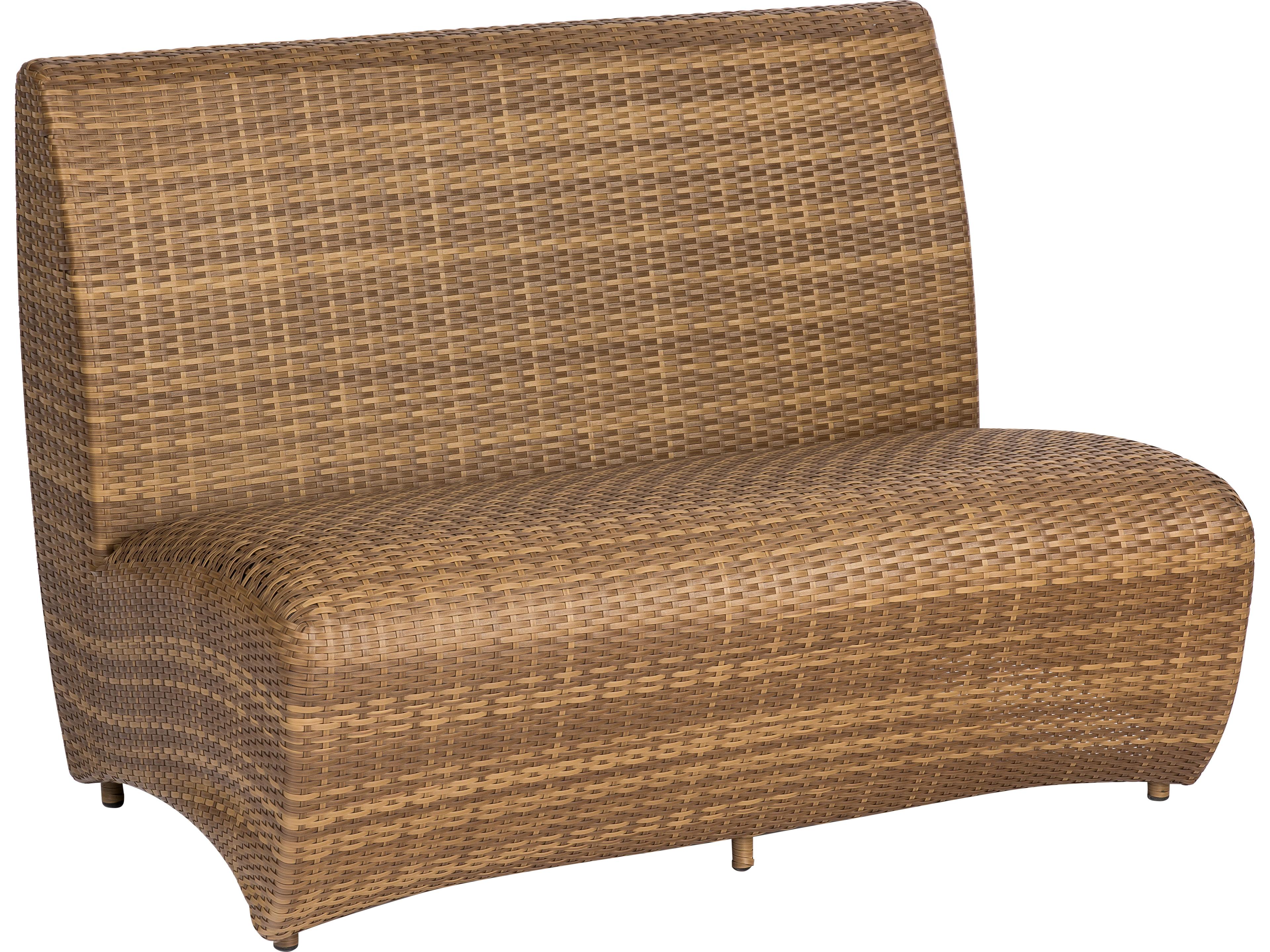 Woodard Whitecraft All Weather Wicker Banquette