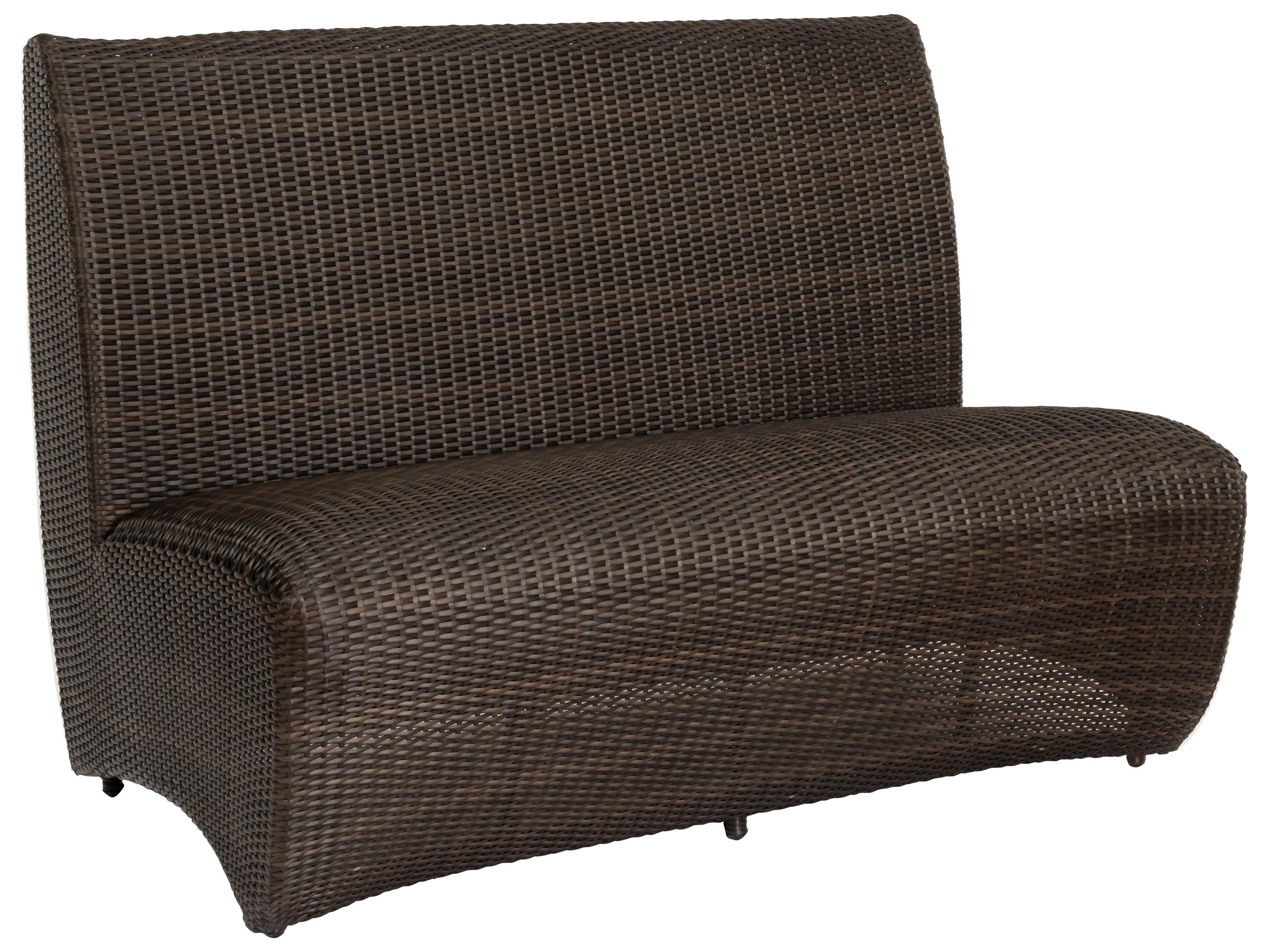 Woodard Whitecraft All Weather Wicker Banquette