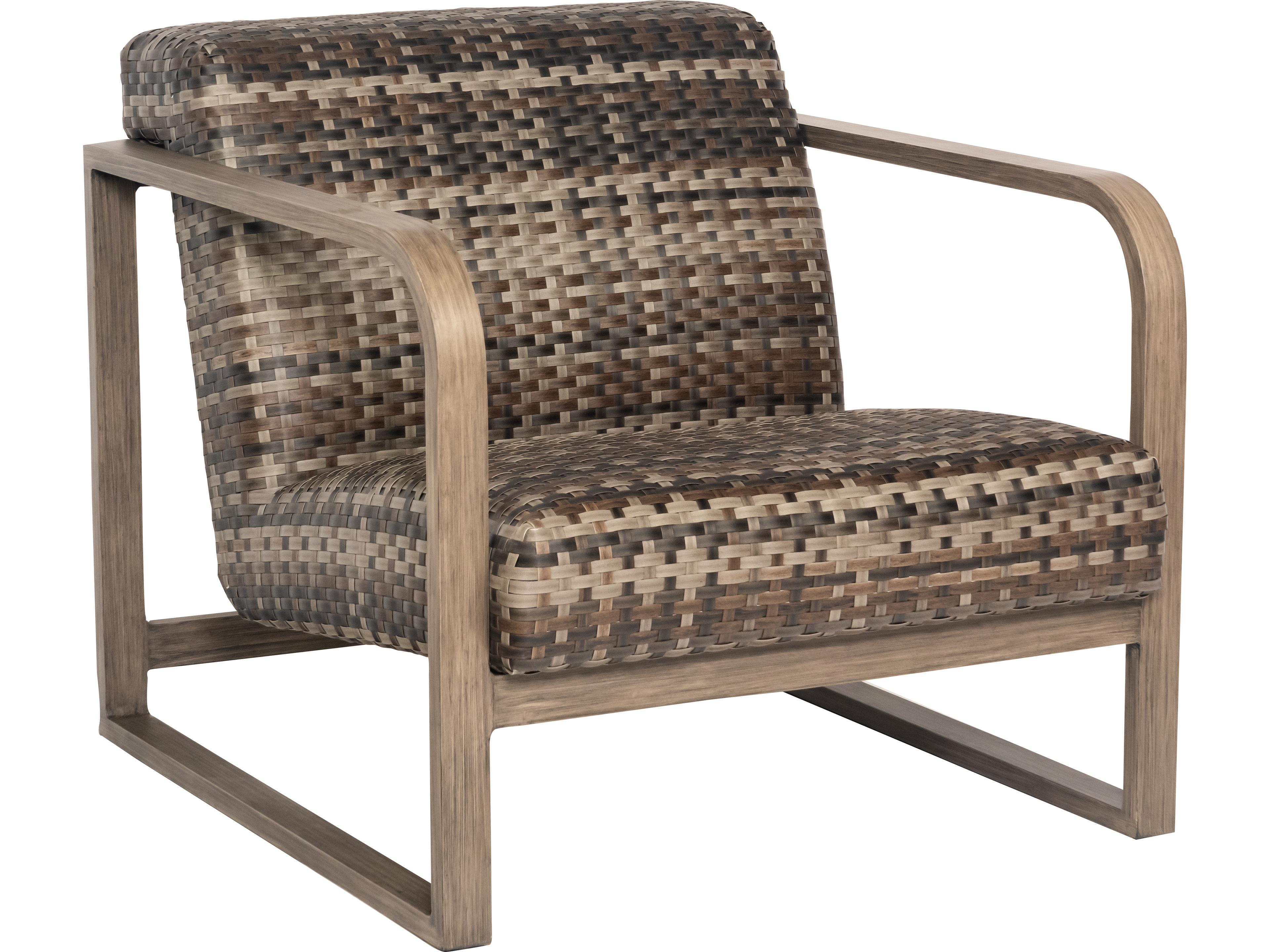Reunion Wicker Calico Outdoor Patio Lounge Chair