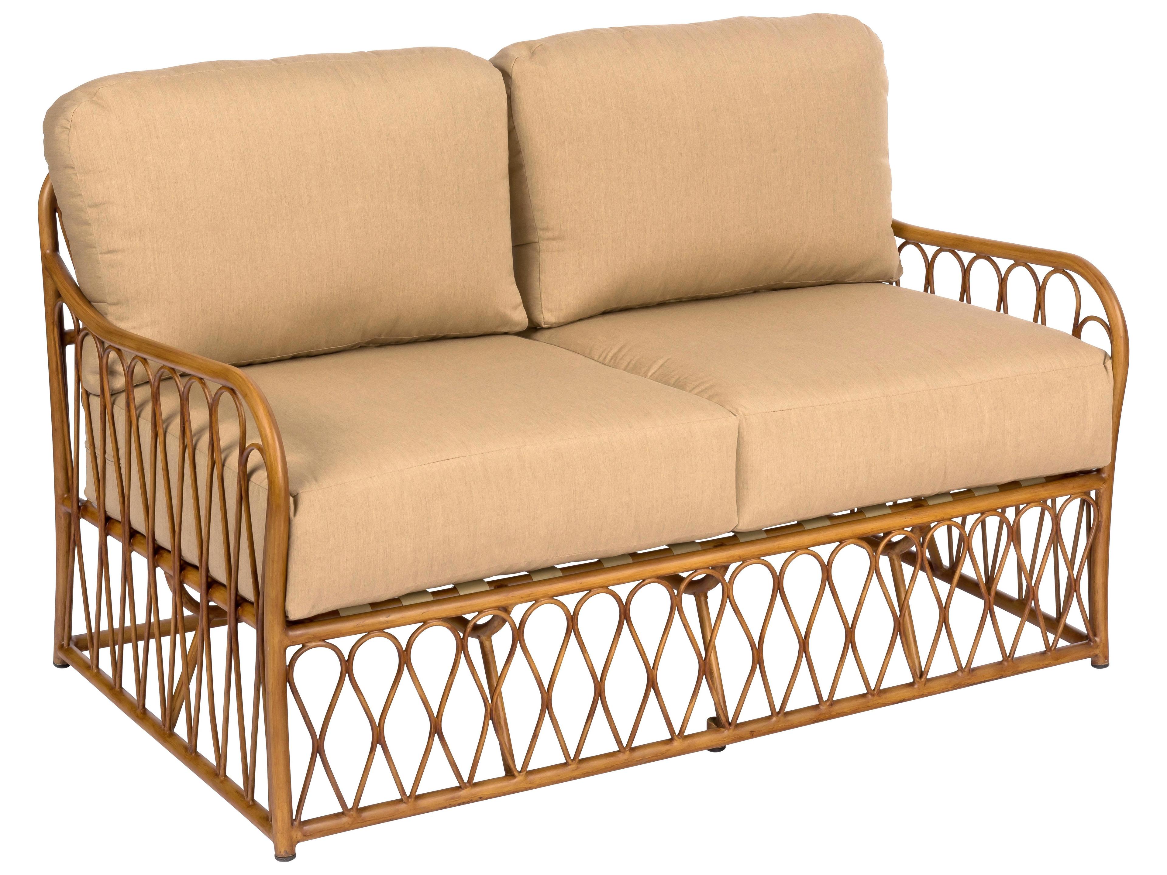 Woodard Cane Aluminum Cane Patio Loveseat