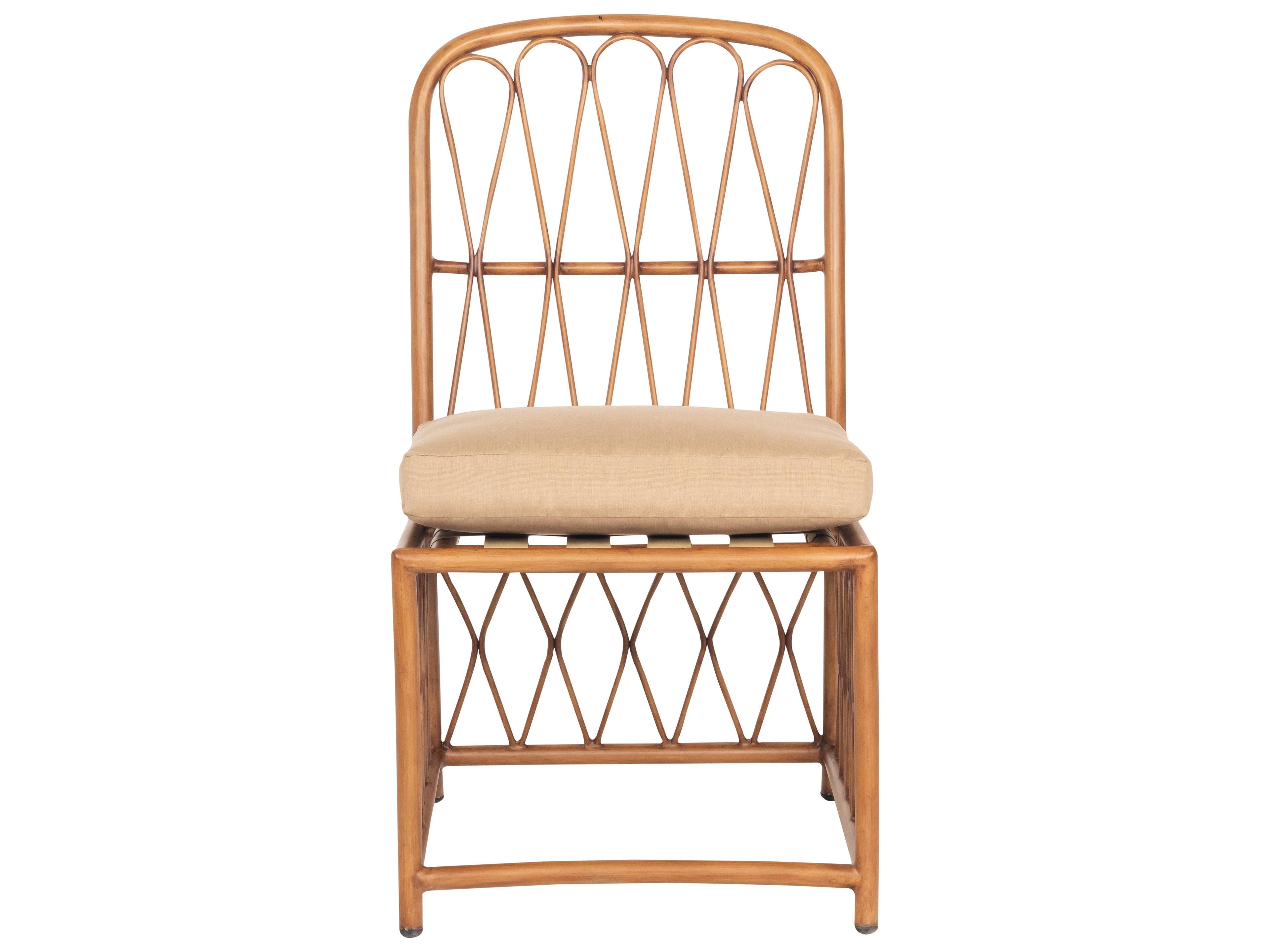 Woodard Cane Aluminum Cane Outdoor Dining Side Chair