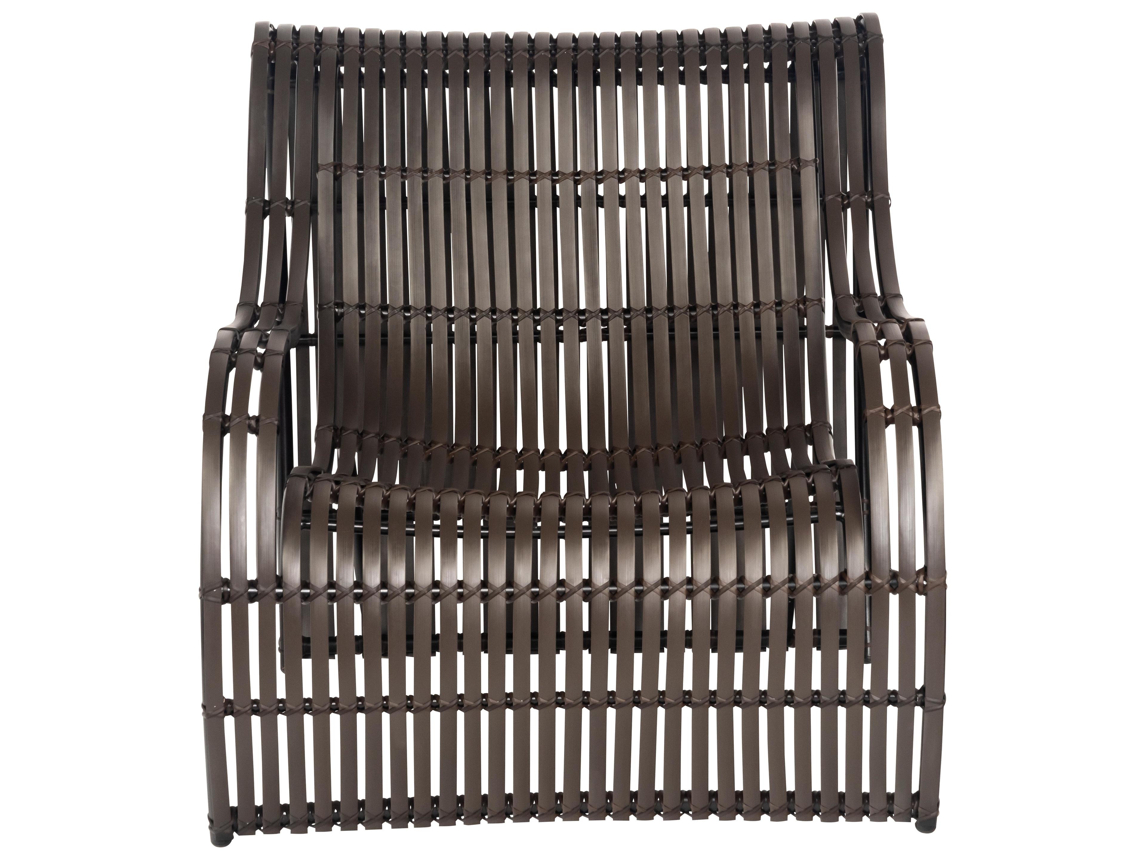 Woodard Loft Resin Cocoa Large Outdoor Loveseat