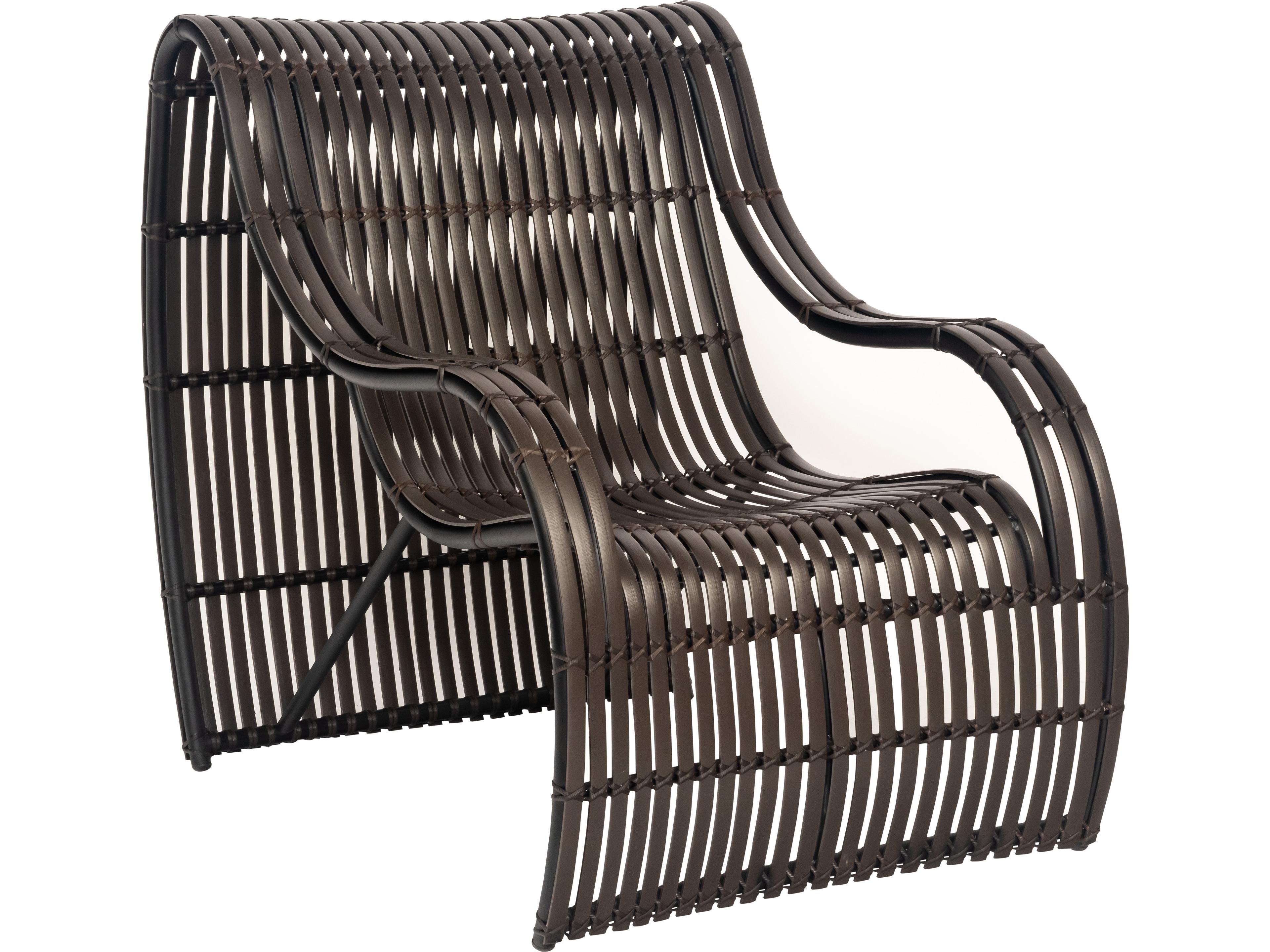 Loft Resin Cocoa Small Outdoor Patio Lounge Chair