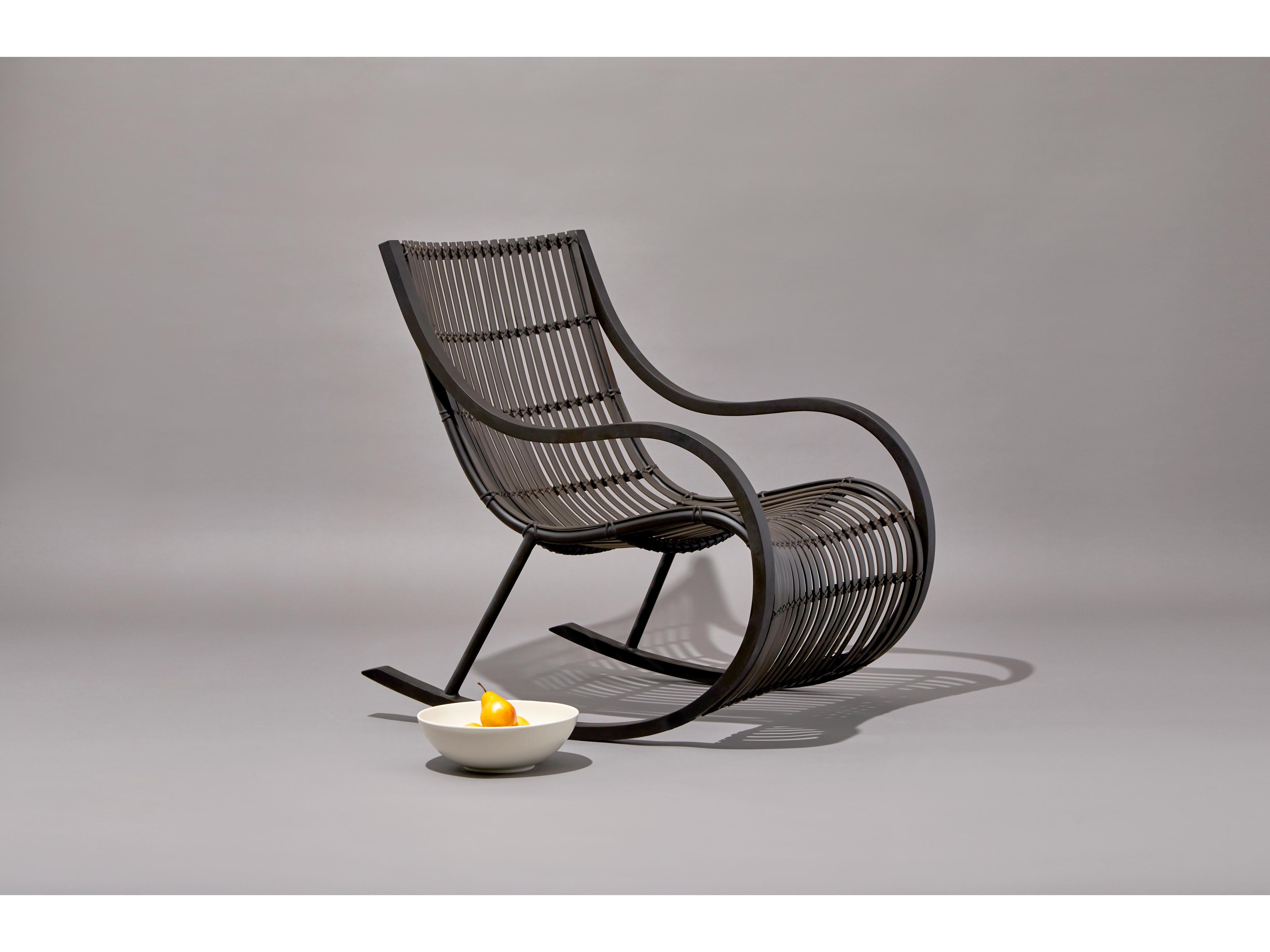 Woodard Loft Resin Cocoa Outdoor Patio Rocker Chair