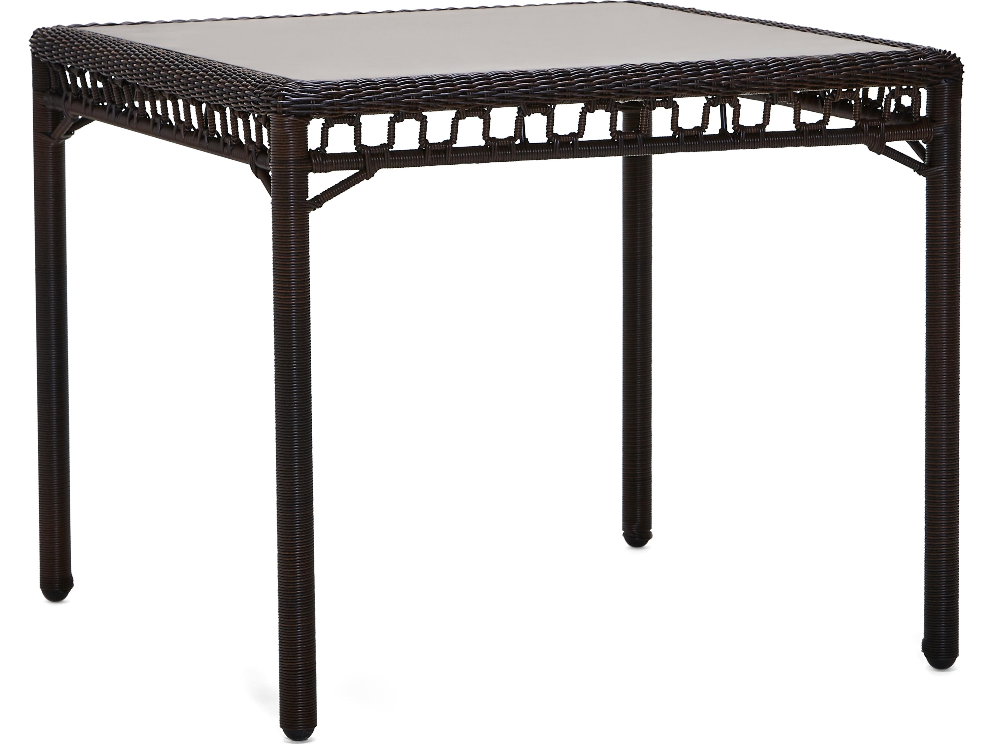 Alexa Hampton San Michele Wicker Square Outdoor Patio Dining Table
