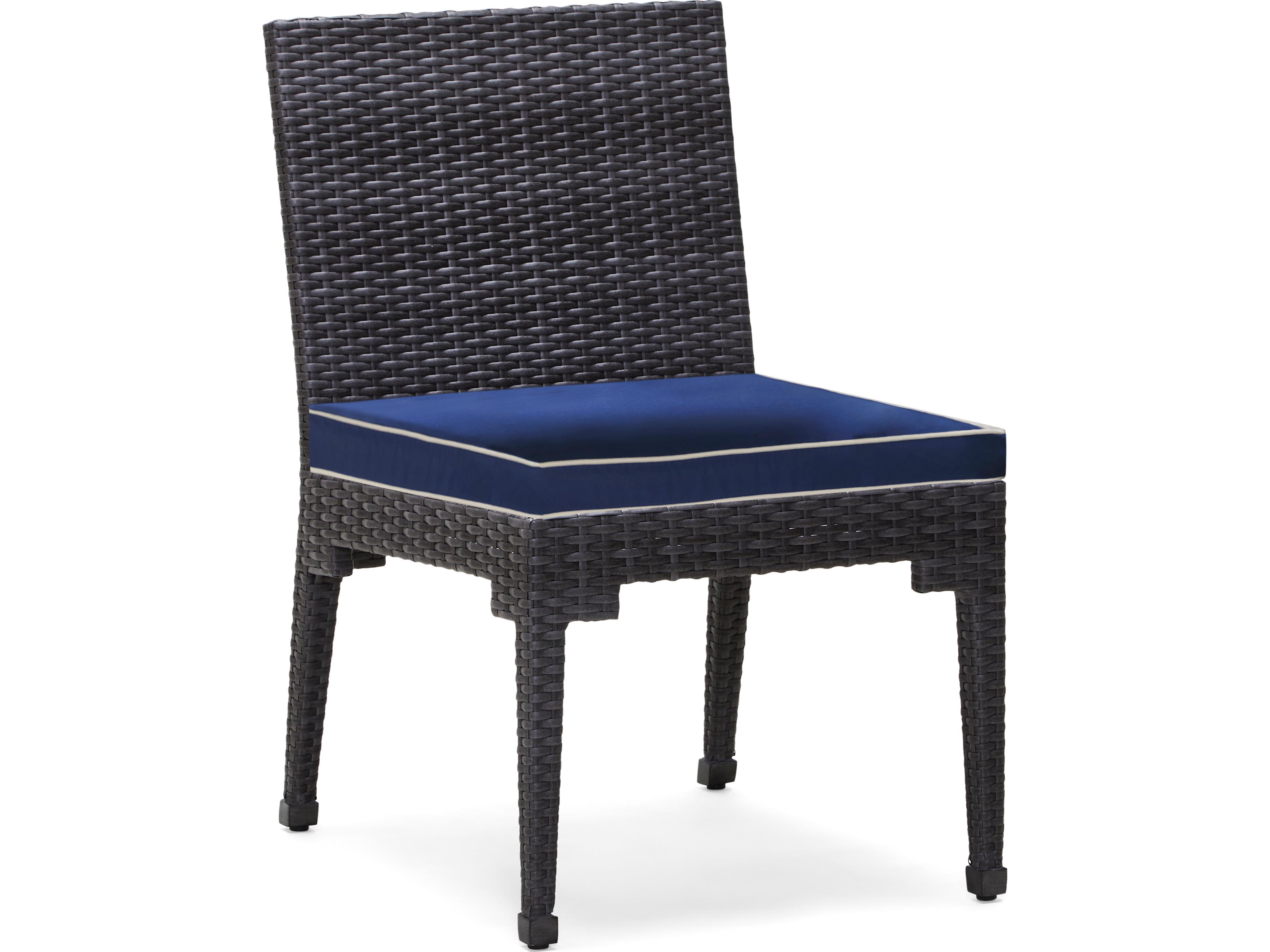 Alexa Hampton Lorenzo Wicker Outdoor Patio Dining Side Chair