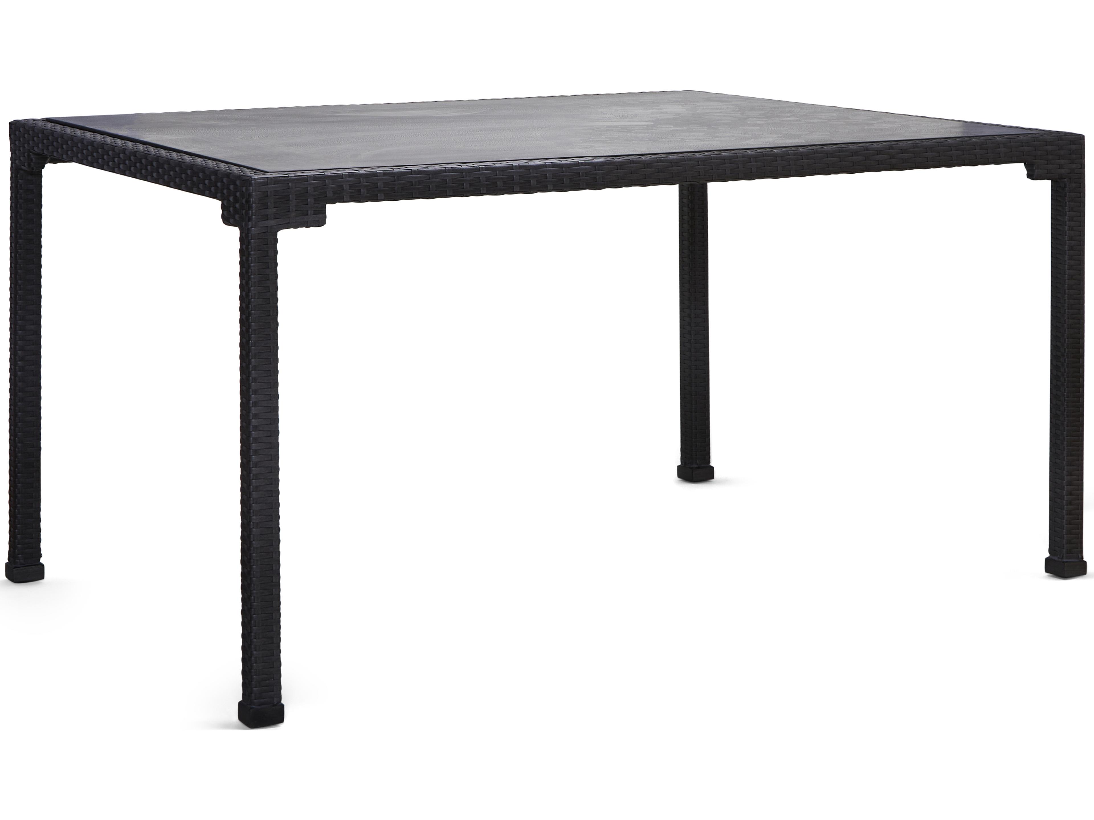 Woodard Alexa Hampton Lorenzo Wicker Rectangular Outdoor Dining Table