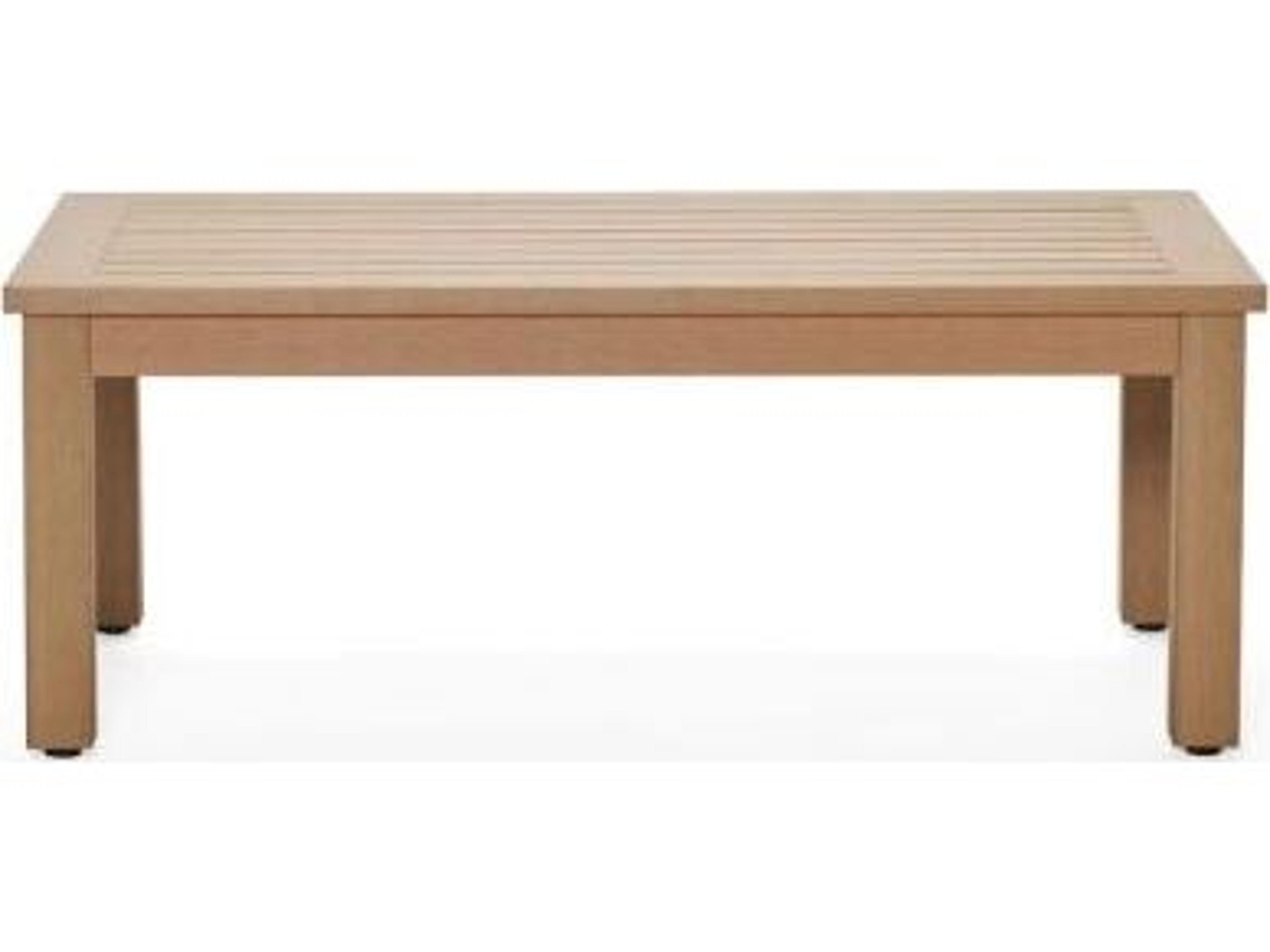 Woodard Sierra Next Teak Rectangular Outdoor Patio Coffee Table