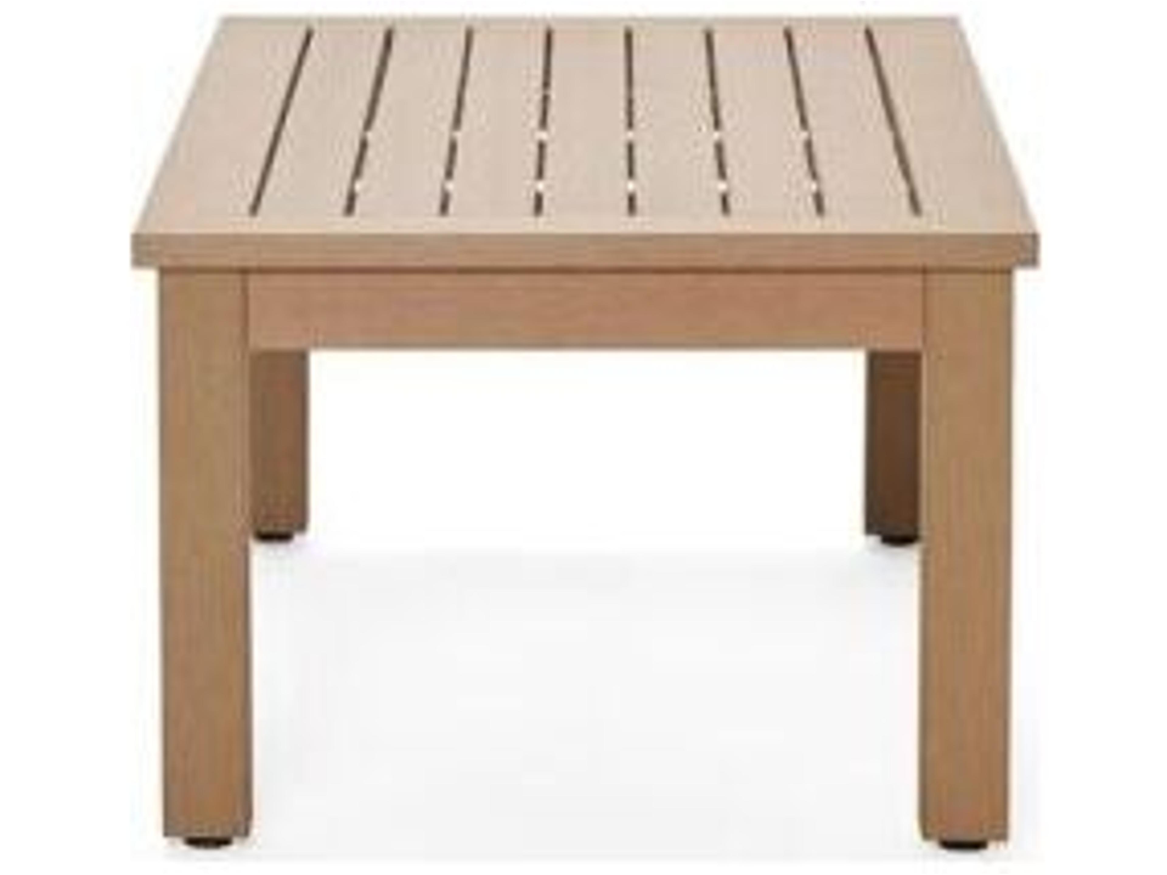 Woodard Sierra Next Teak Rectangular Outdoor Patio Coffee Table