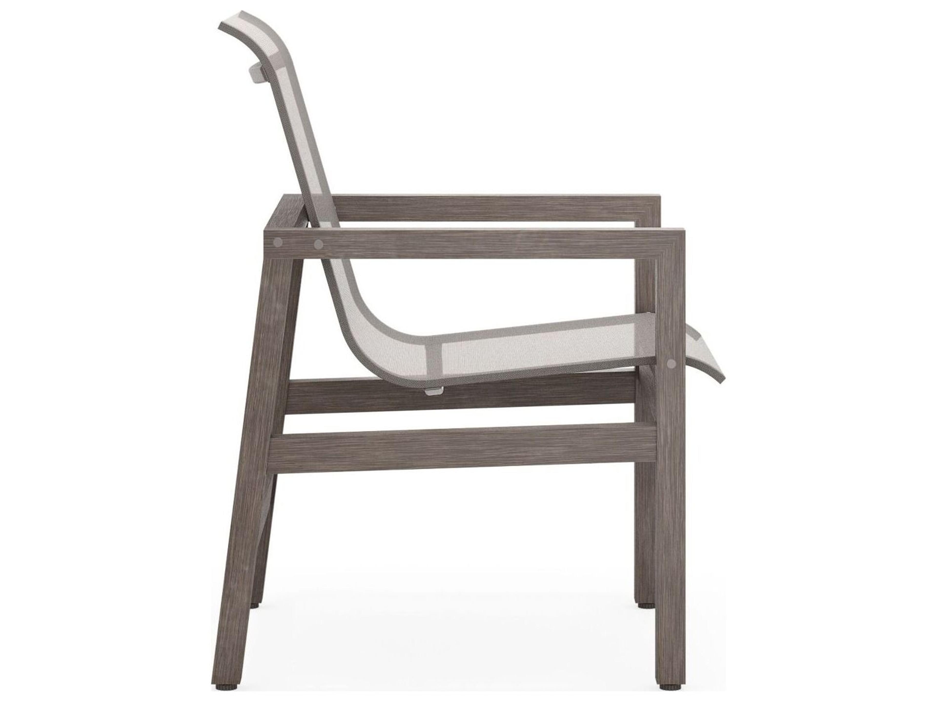 Woodard Sierra Teak Sling Dining Chair