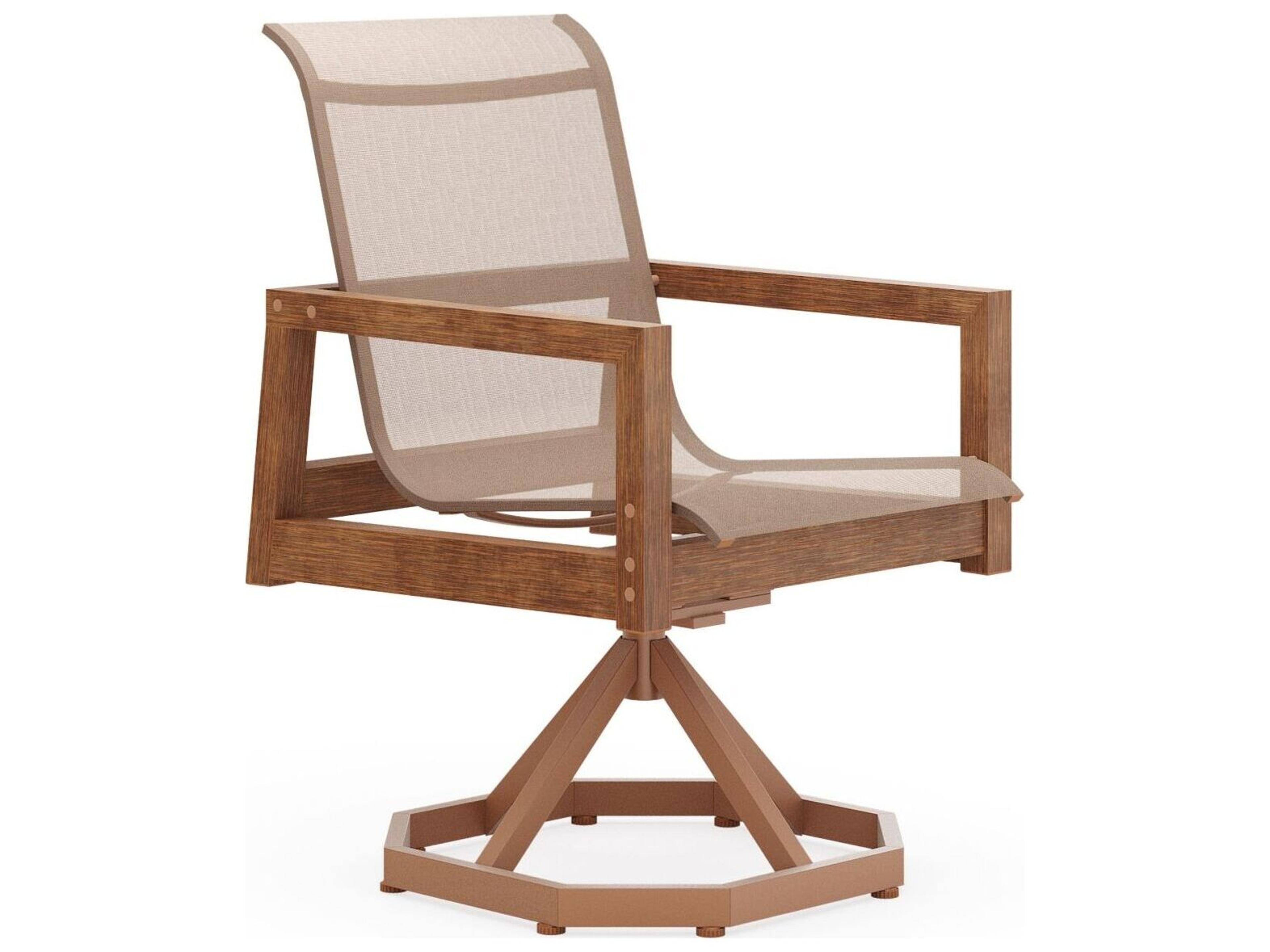 Woodard Sierra Teak Sling Dining Chair