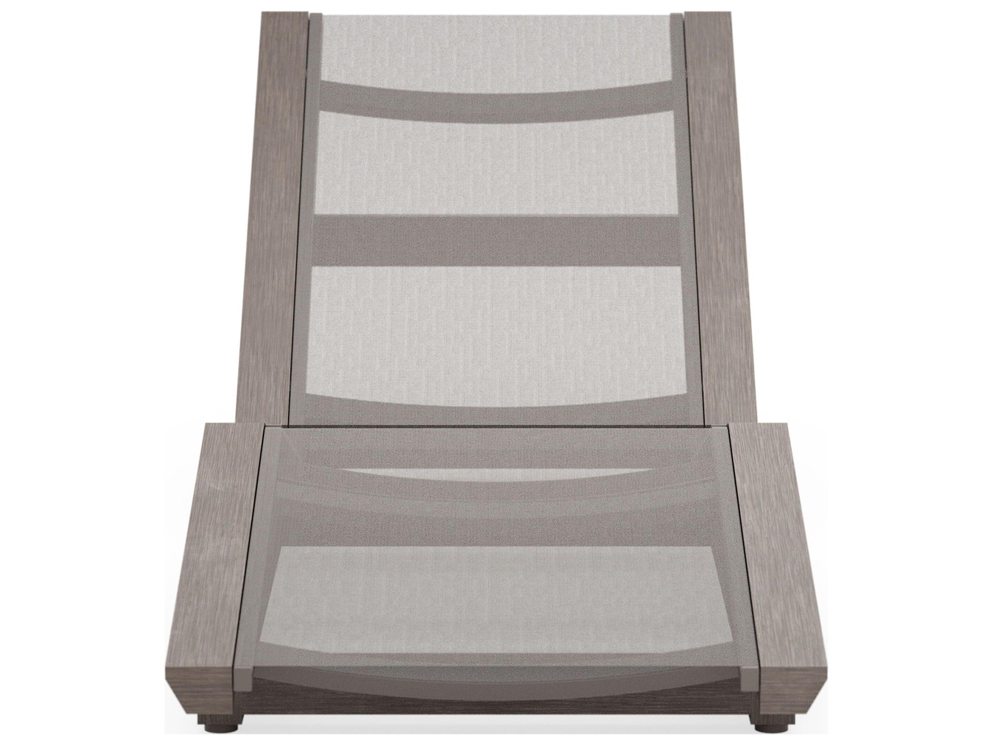 Woodard Sierra Teak Sling Chaise Lounge