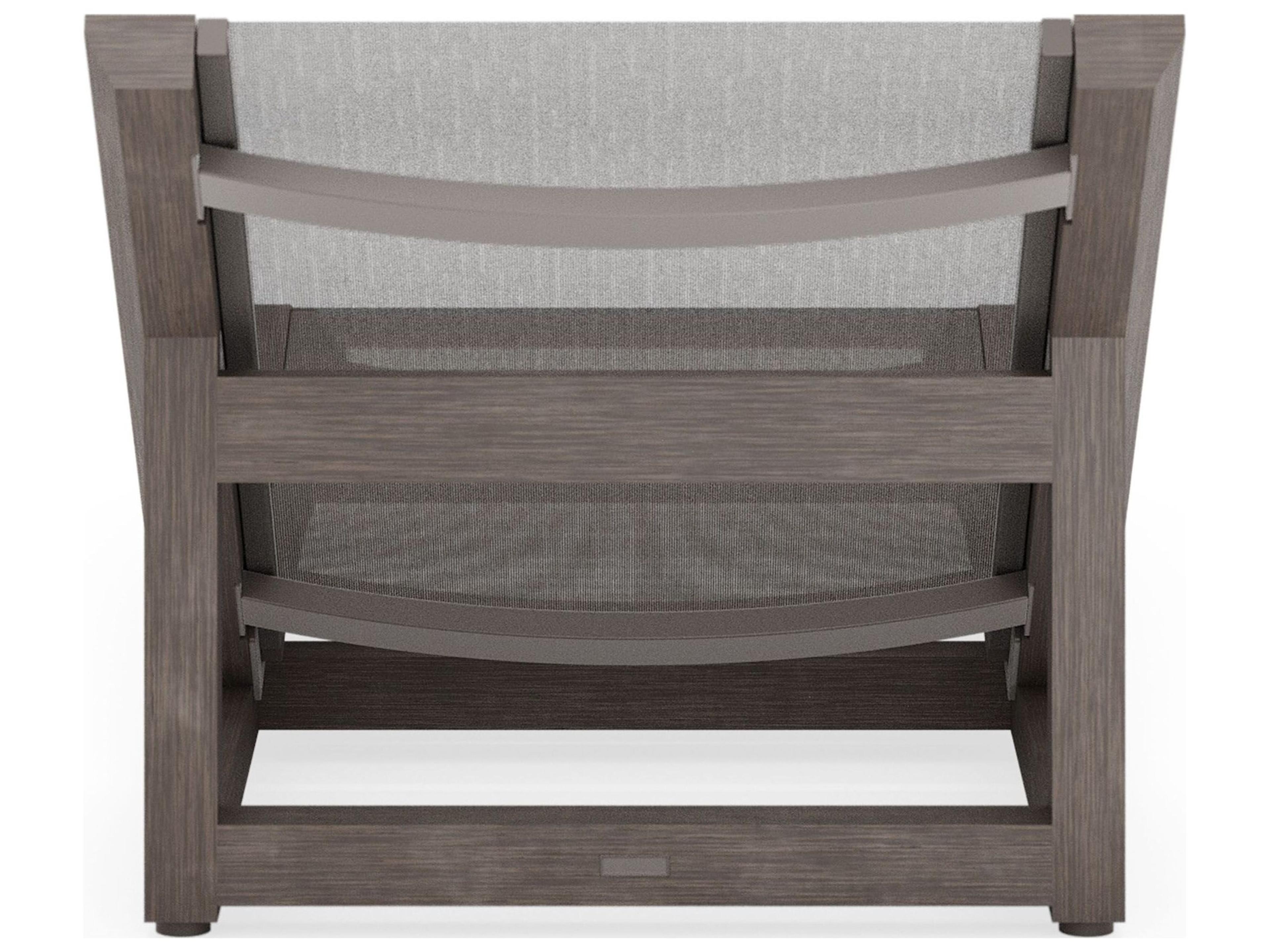 Woodard Sierra Teak Sling Chaise Lounge