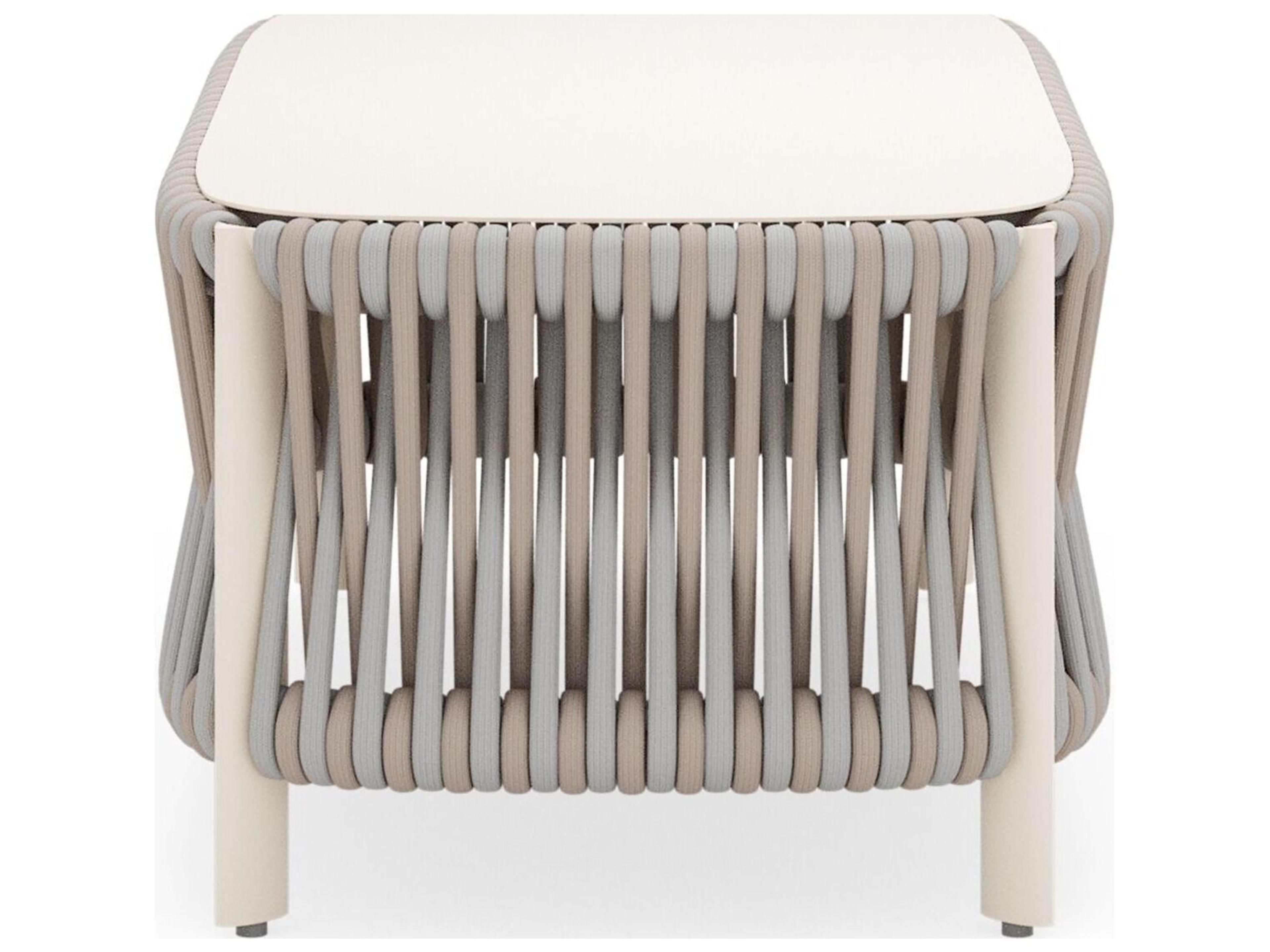 Woodard Eve Aluminum Rectangular Coffee Table