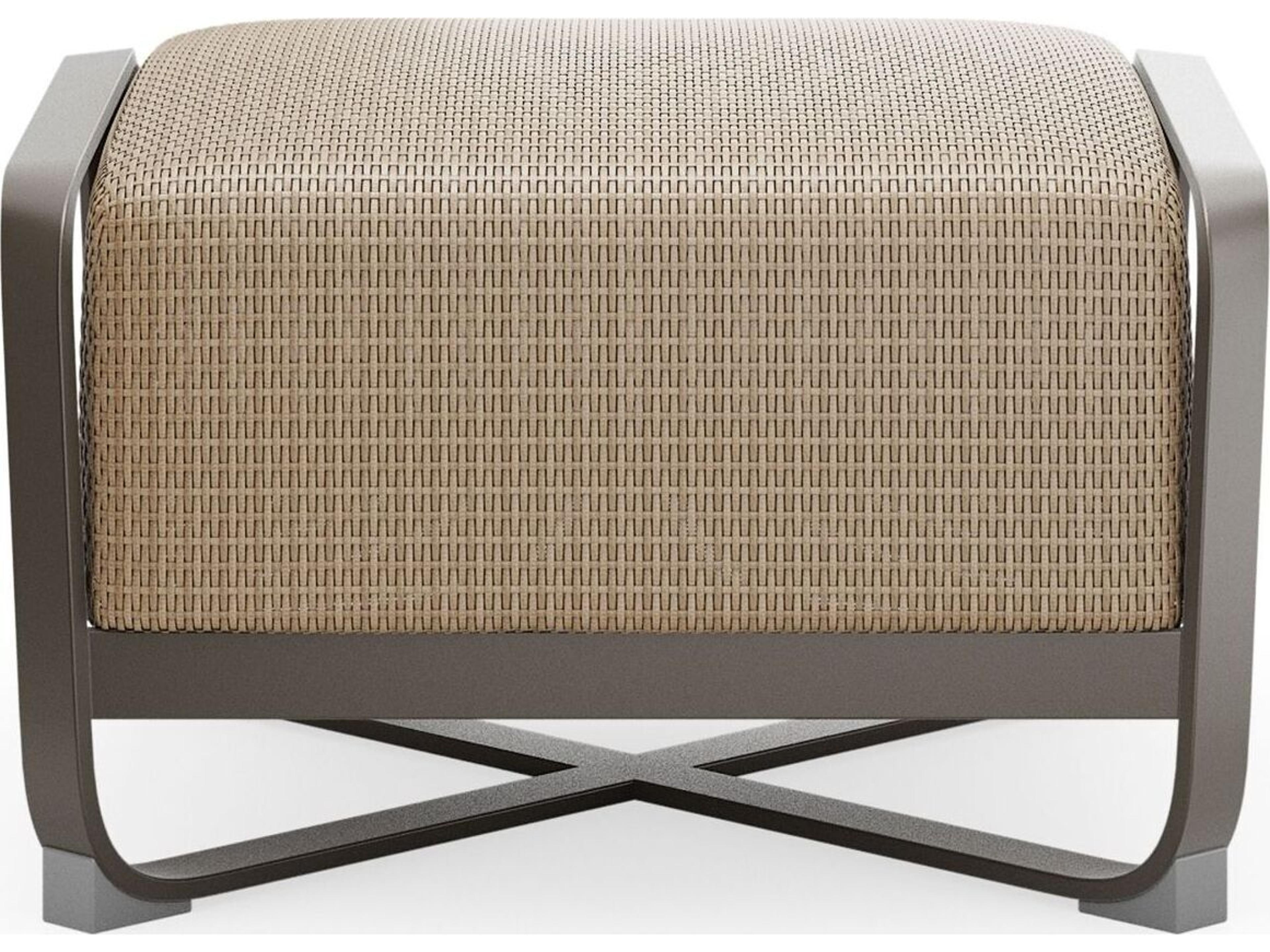 Woodard Juno Aluminum Wicker Ottoman