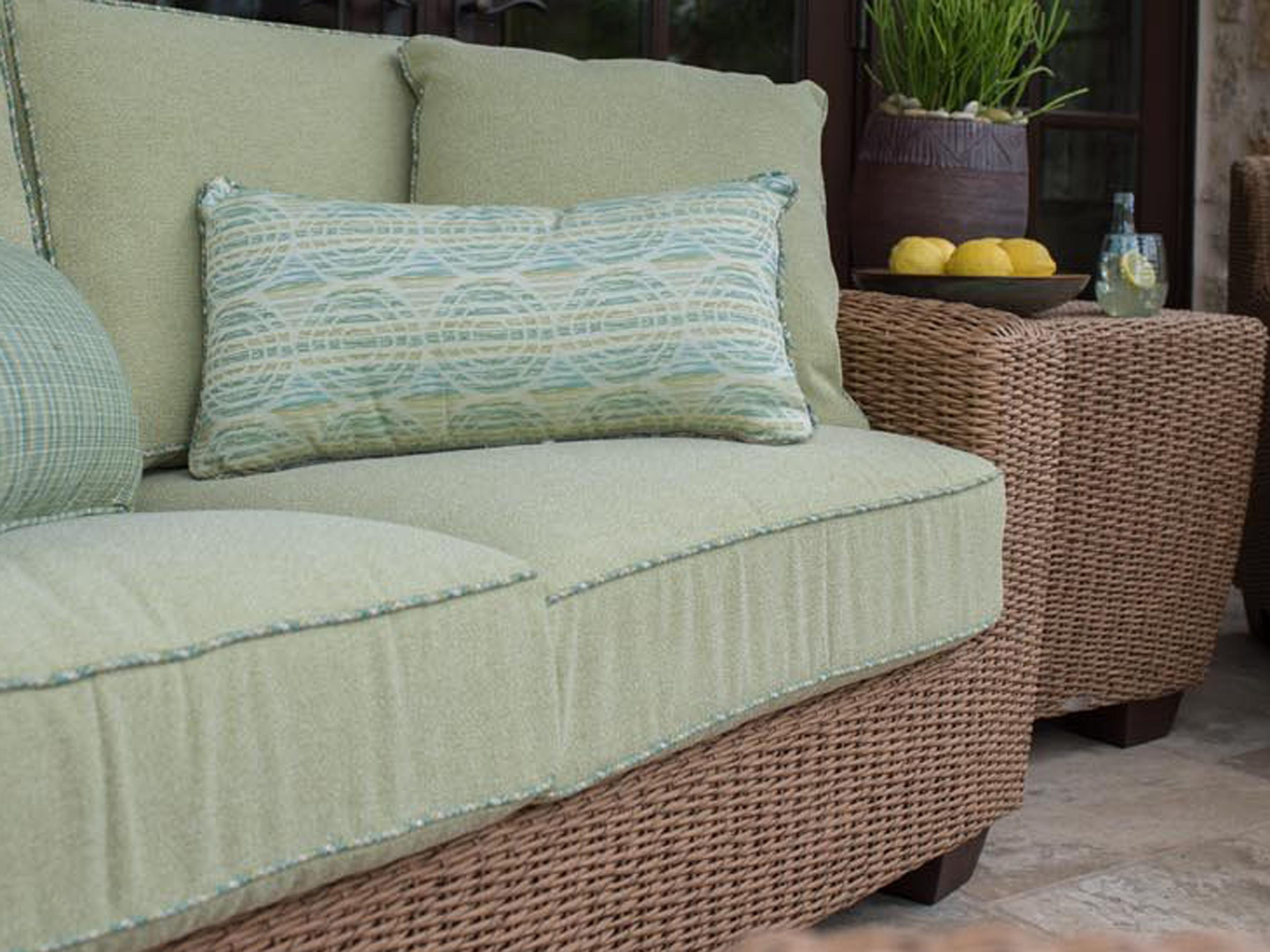 Woodard Whitecraft Saddleback Wicker Outdoor Patio Lounge Set