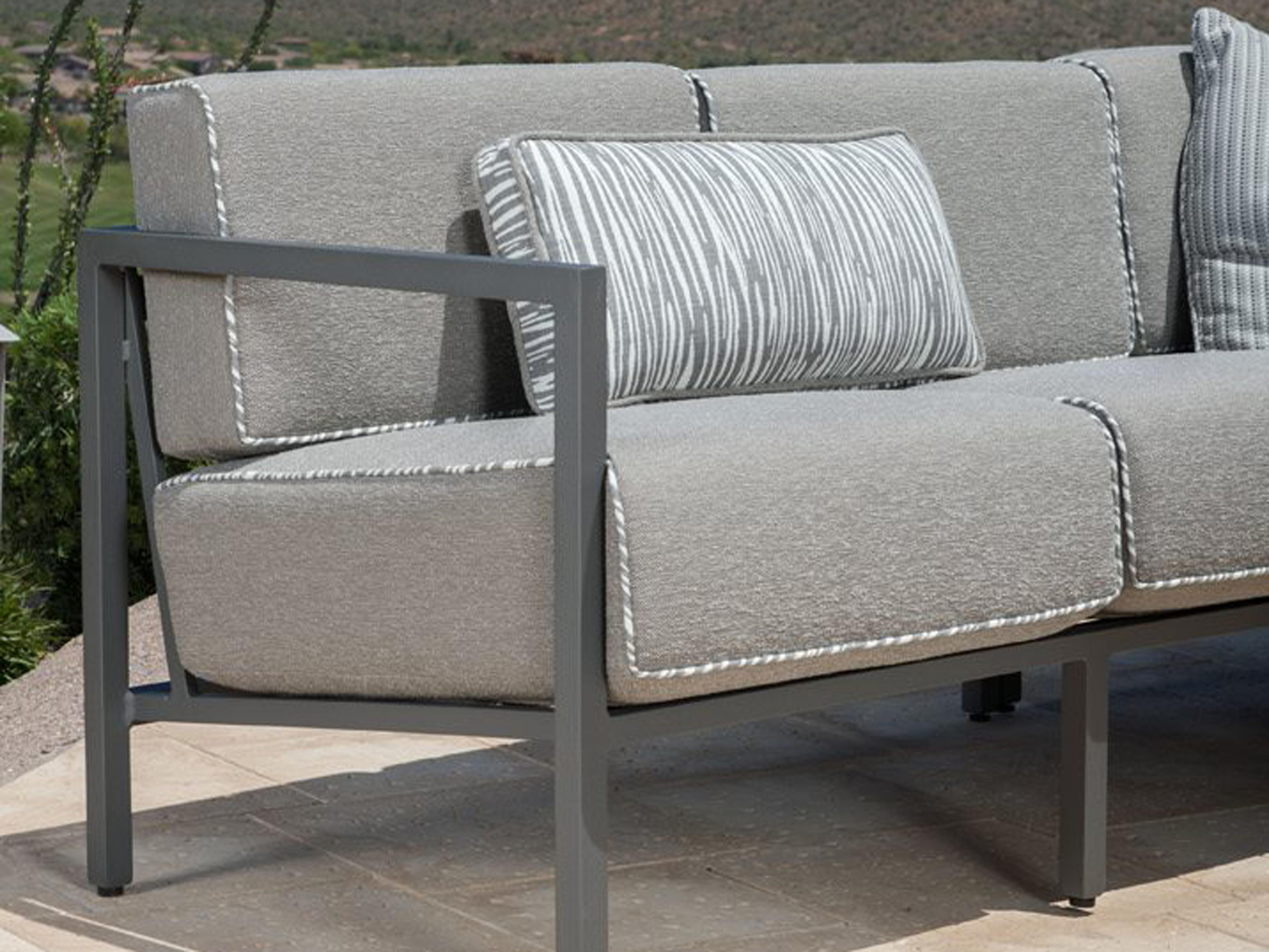 Woodard Salona Cushion By Joe Ruggiero Aluminum Sectional Patio Lounge Set