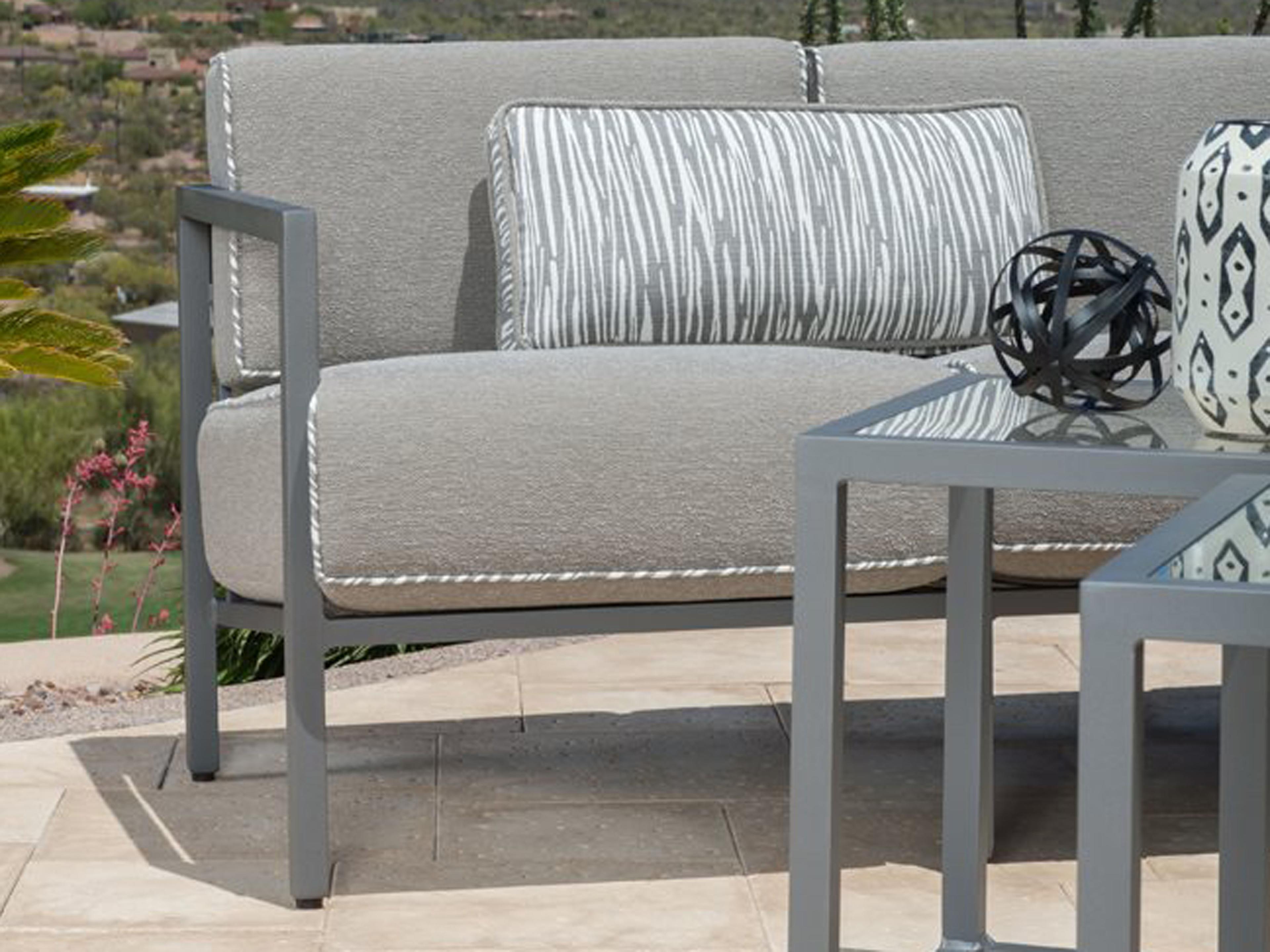 Woodard Salona Cushion By Joe Ruggiero Aluminum Sectional Patio Lounge Set