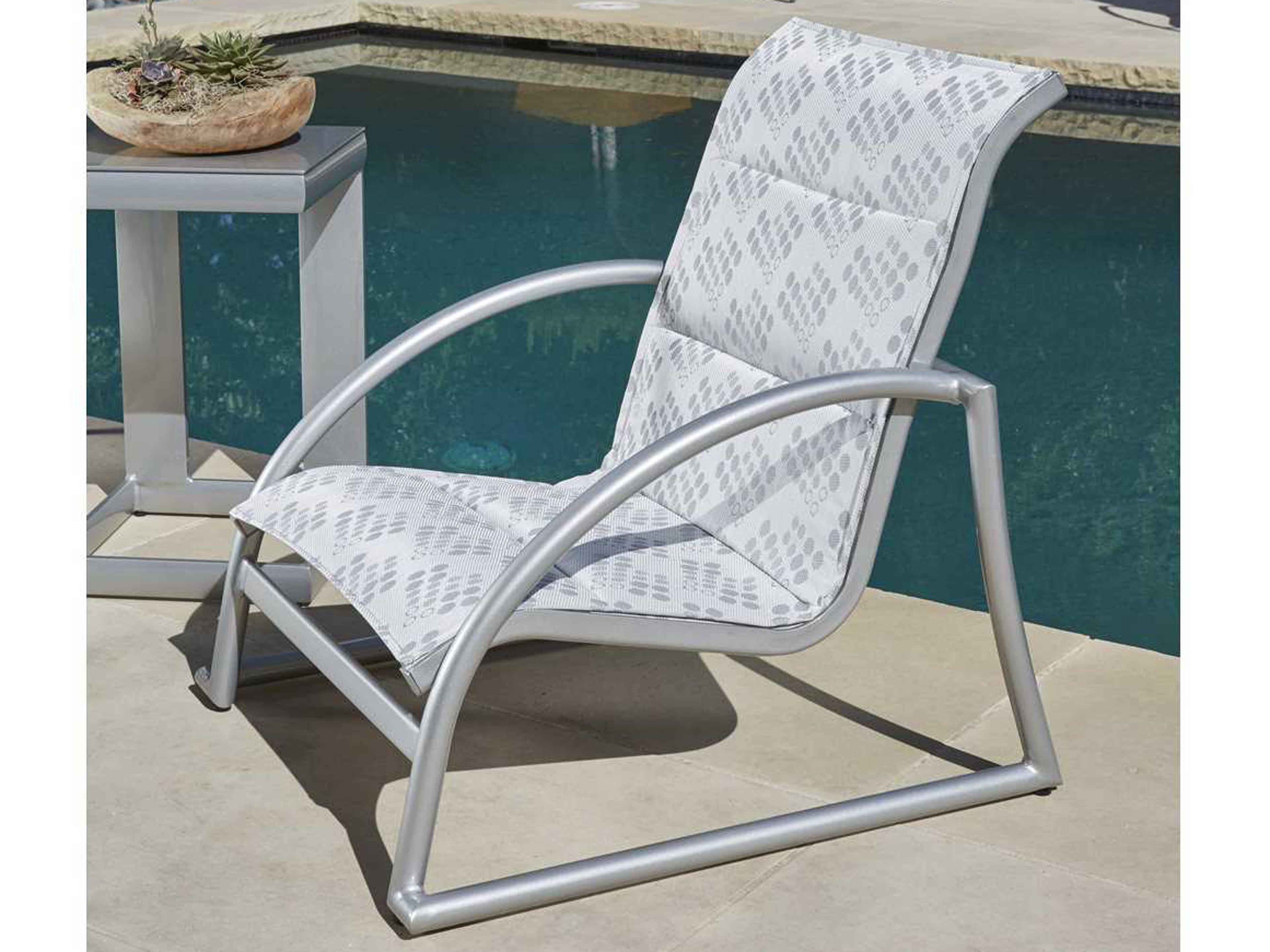 Woodard Tribeca Padded Sling Aluminum Outdoor Patio Lounge Set