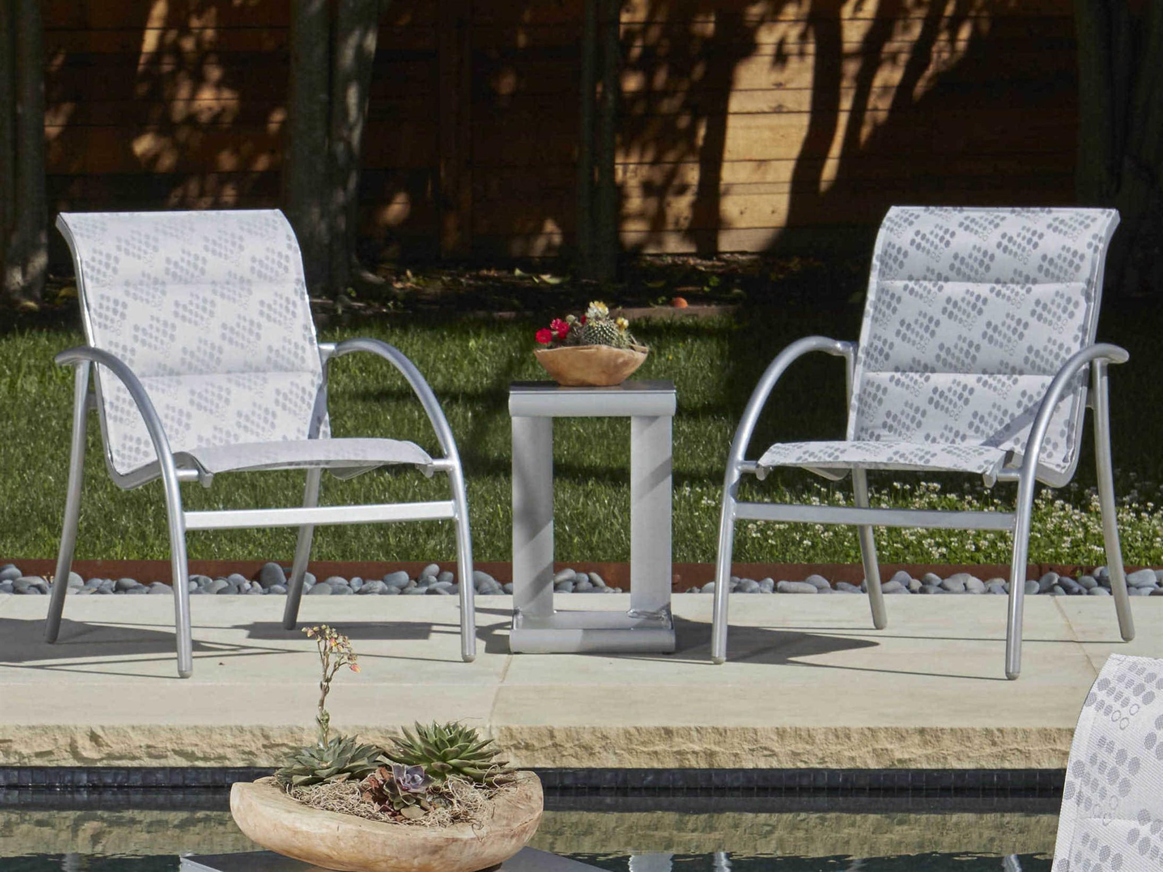 Tribeca Padded Sling Aluminum Outdoor Lounge Set