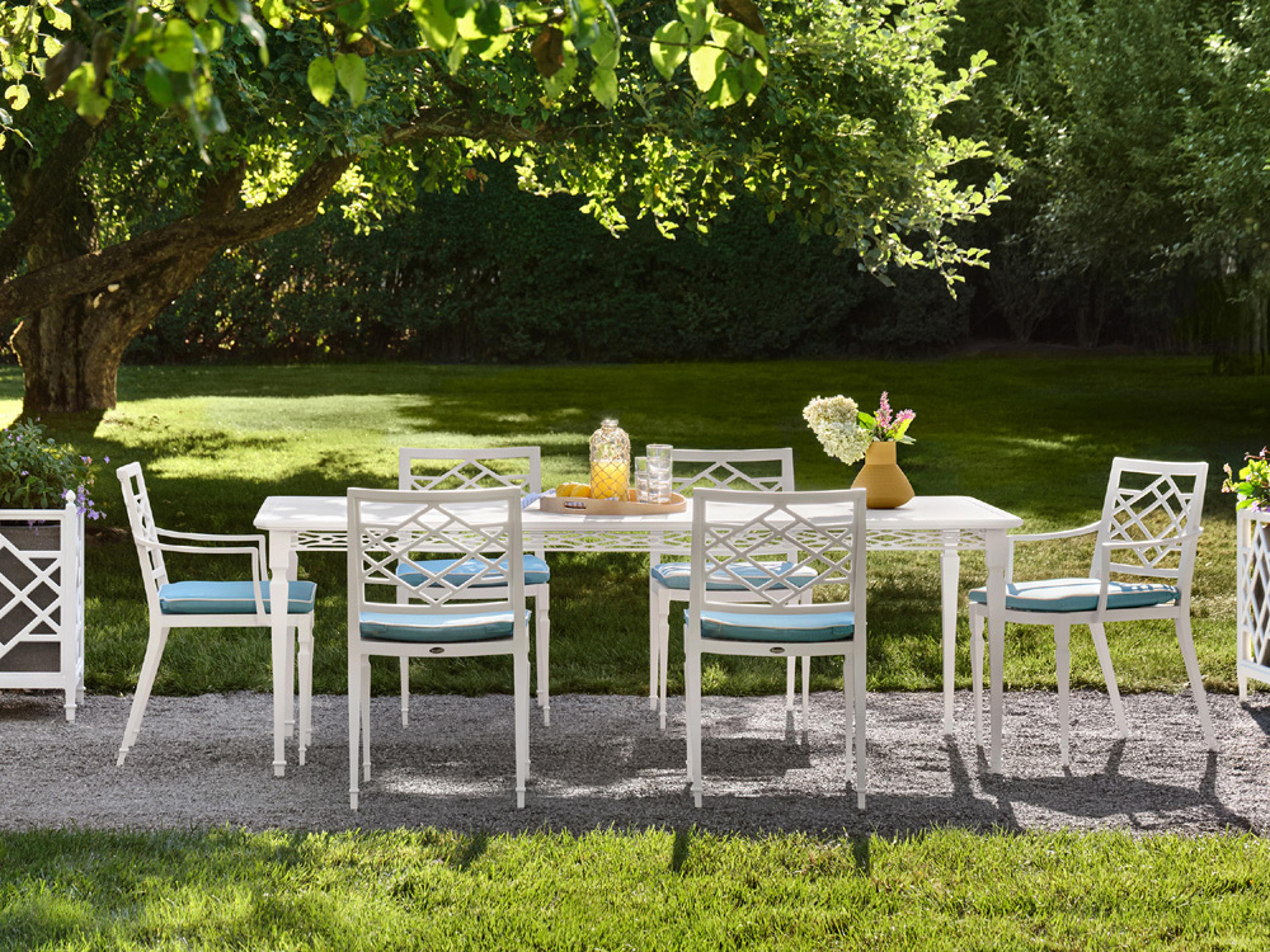 Alexa Hampton Tuoro Aluminum Outdoor Dining Set