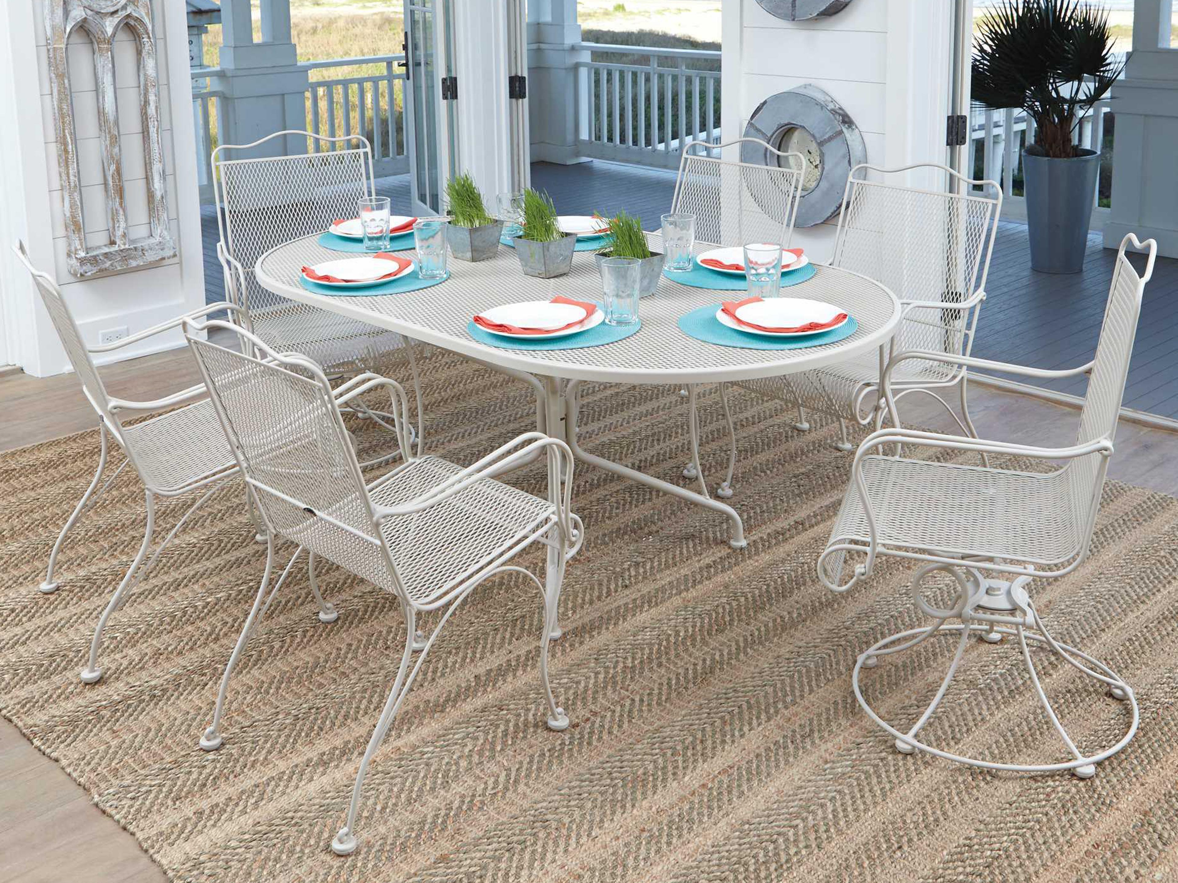 Tucson Wrought Iron Outdoor Dining Set