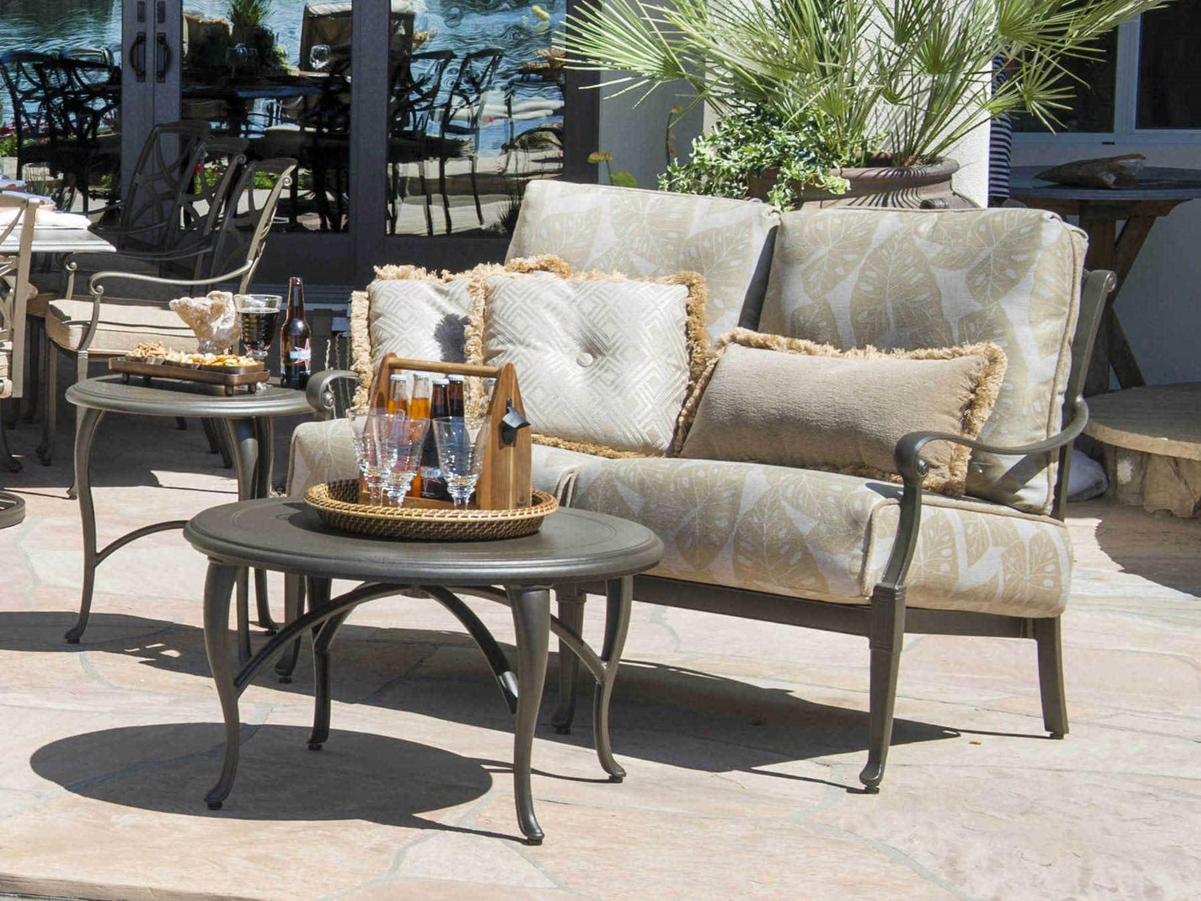Wiltshire Cast Aluminum Cushion Outdoor Patio Lounge Set
