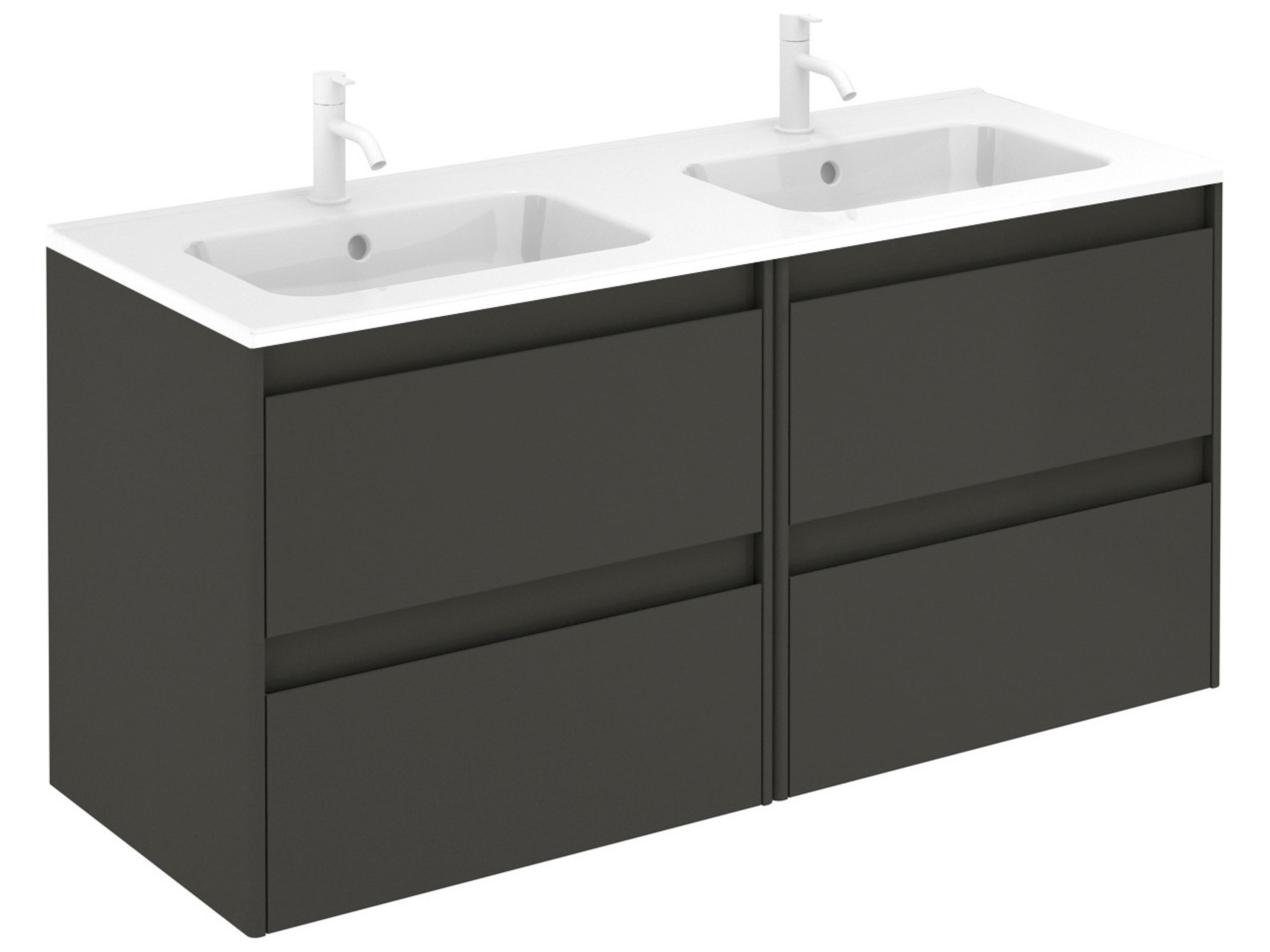 Ambra Wall Mounted Vanity 48-Inch Anthracite