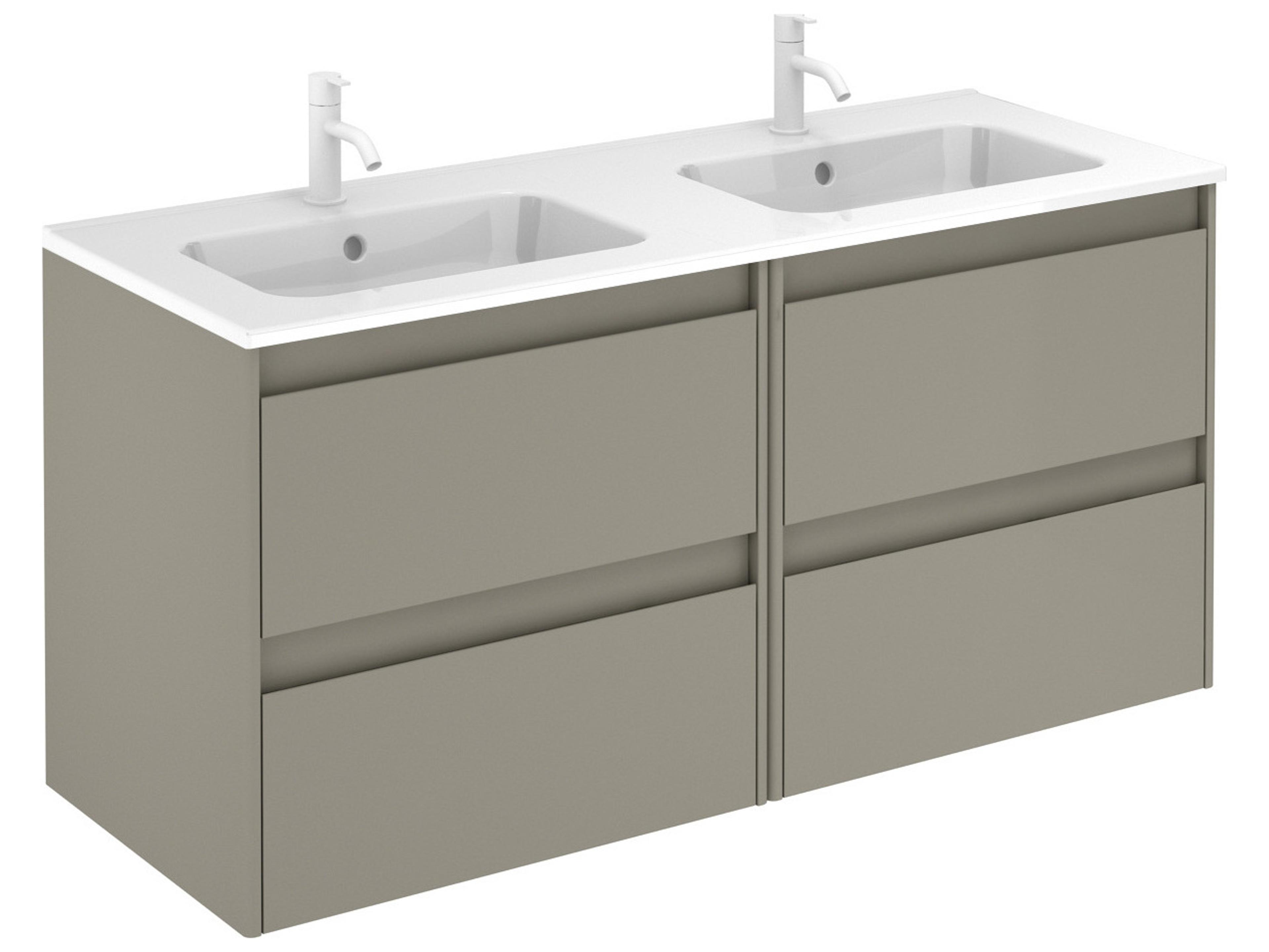 Ambra Wall Mounted Vanity Modern Bathroom Storage