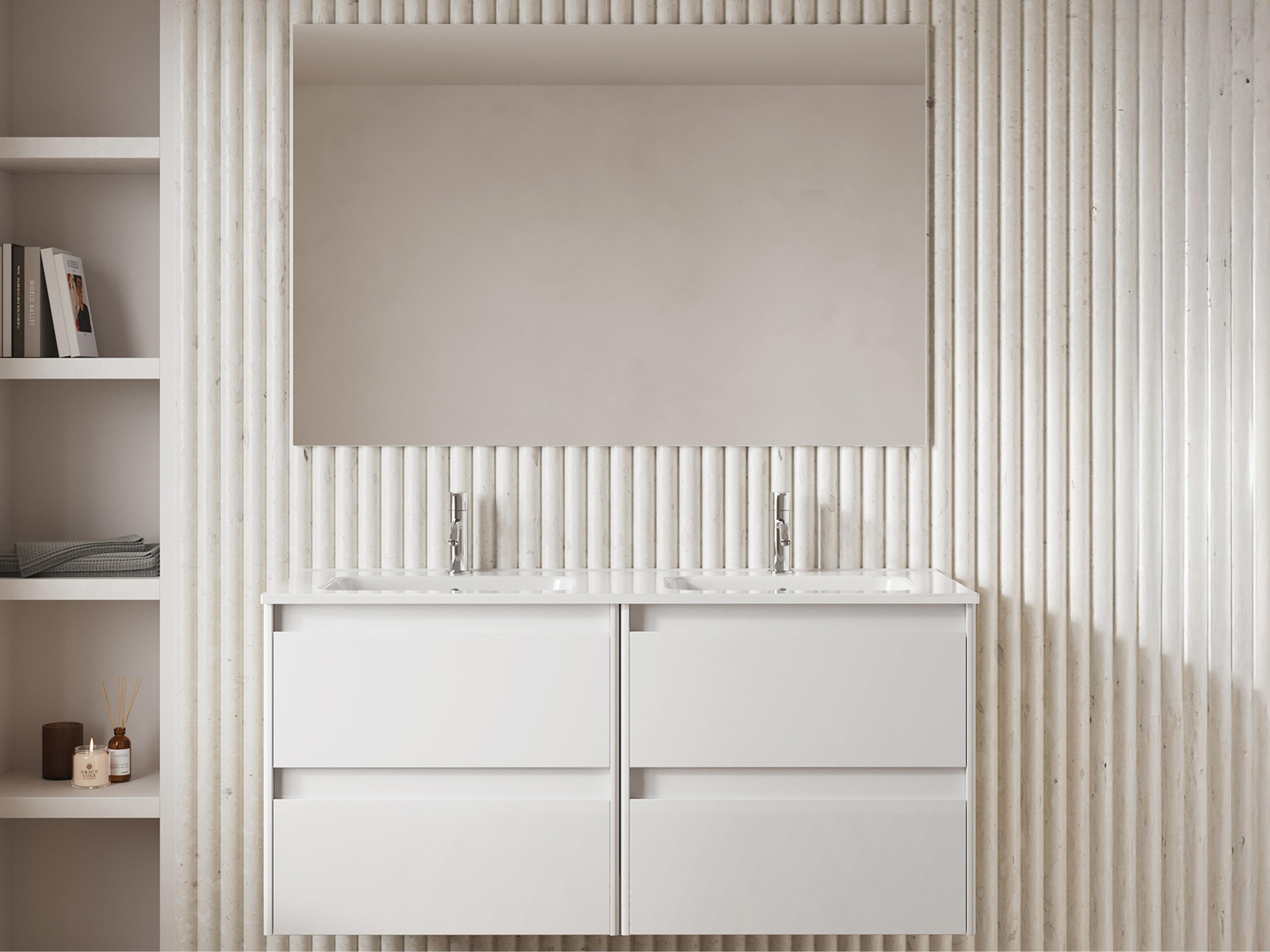 WS Bath Collections Ambra Glossy White Vanity