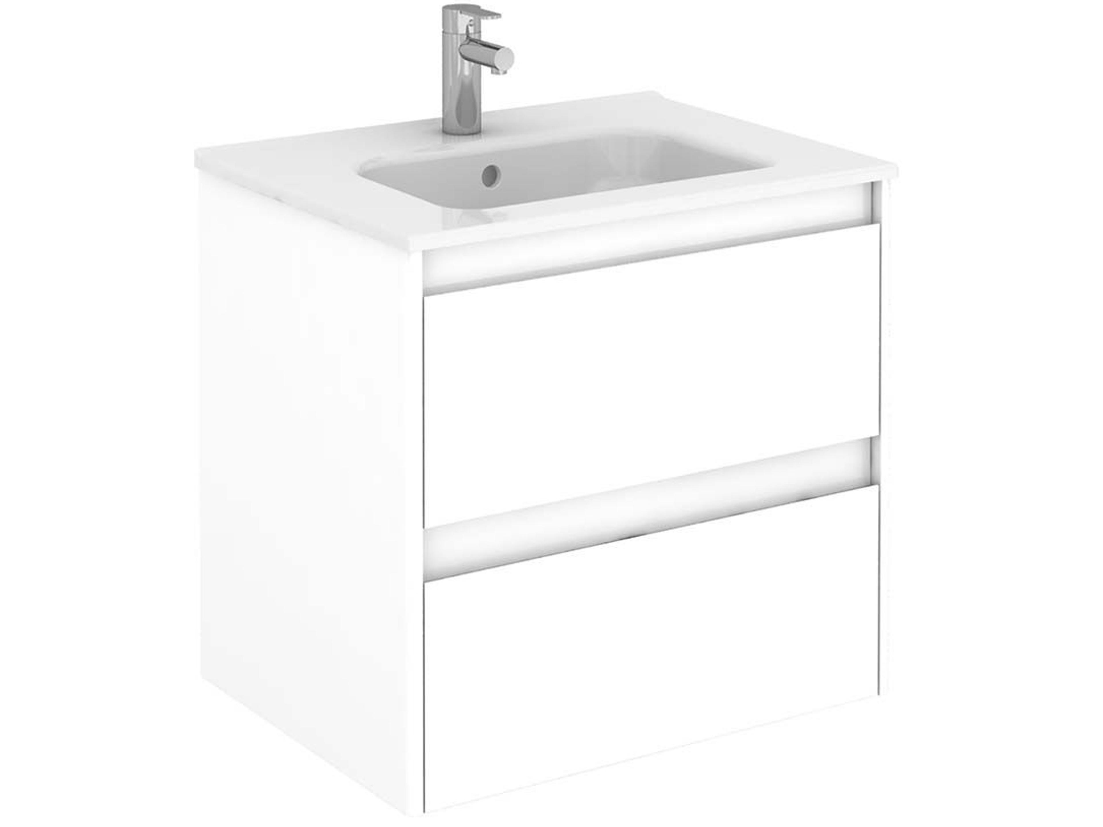 Ambra Glossy White Vanity