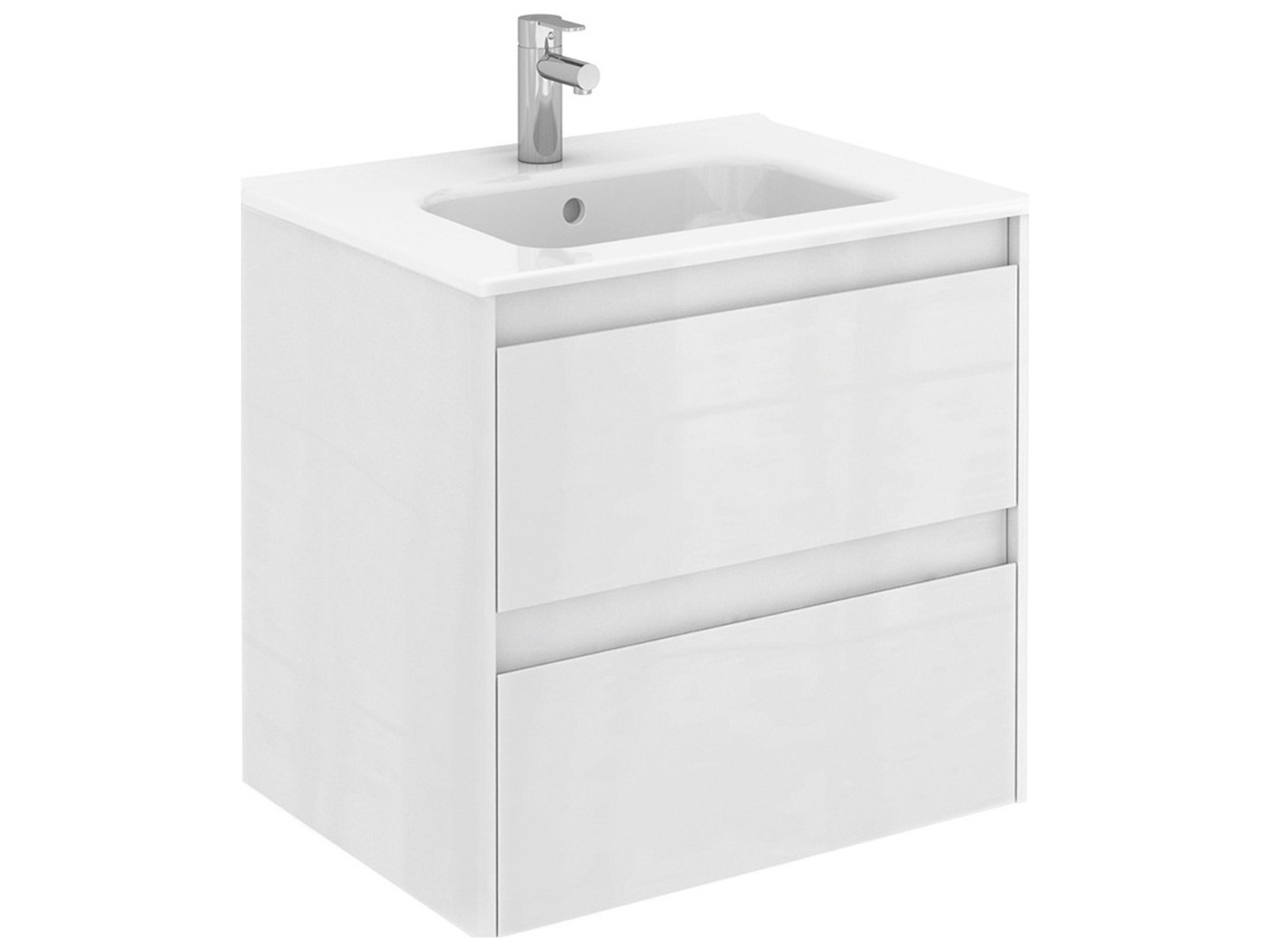 Ambra Matte White Vanity