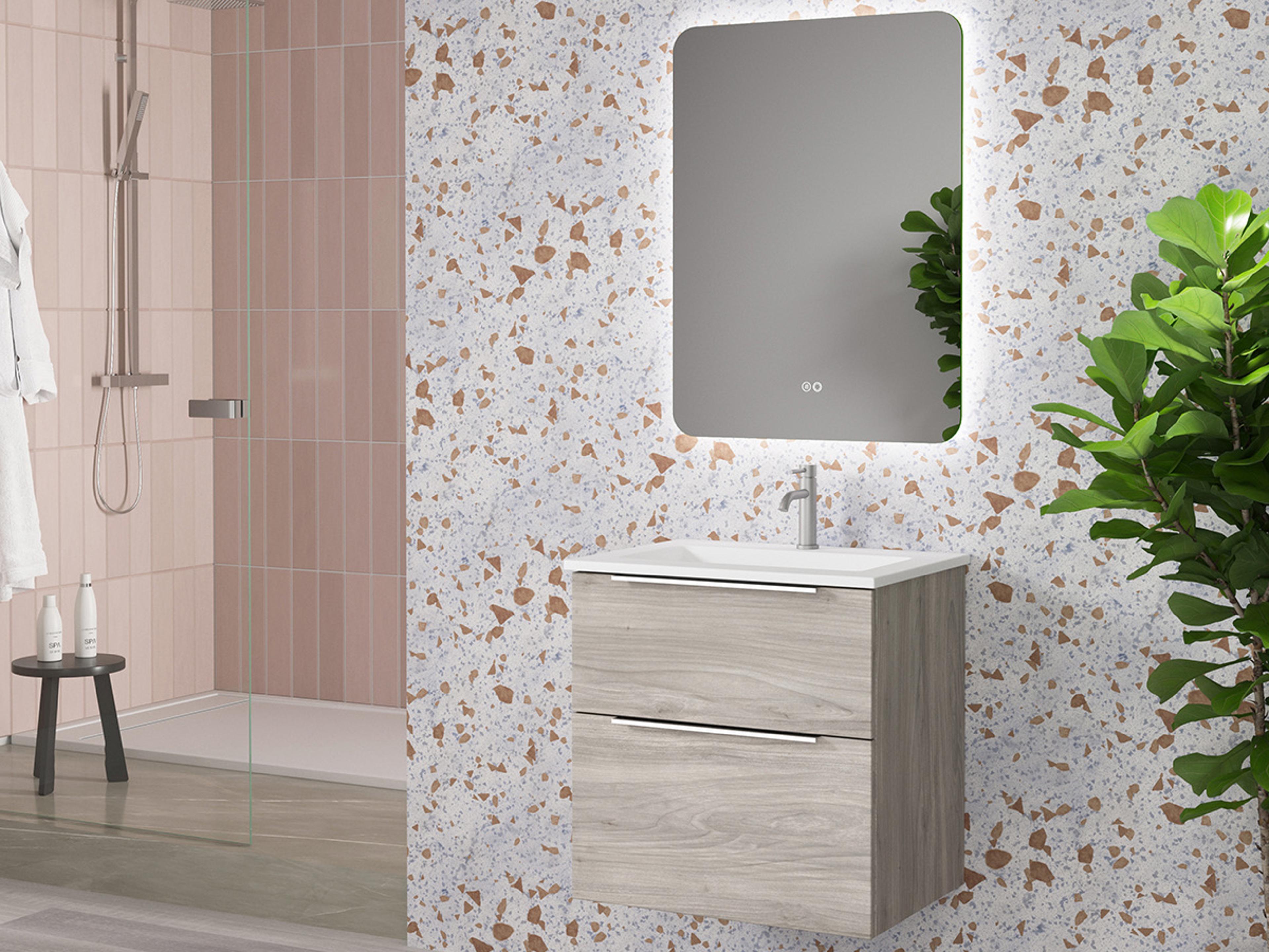 WS Bath Collections Dalia Grey Pine Vanity